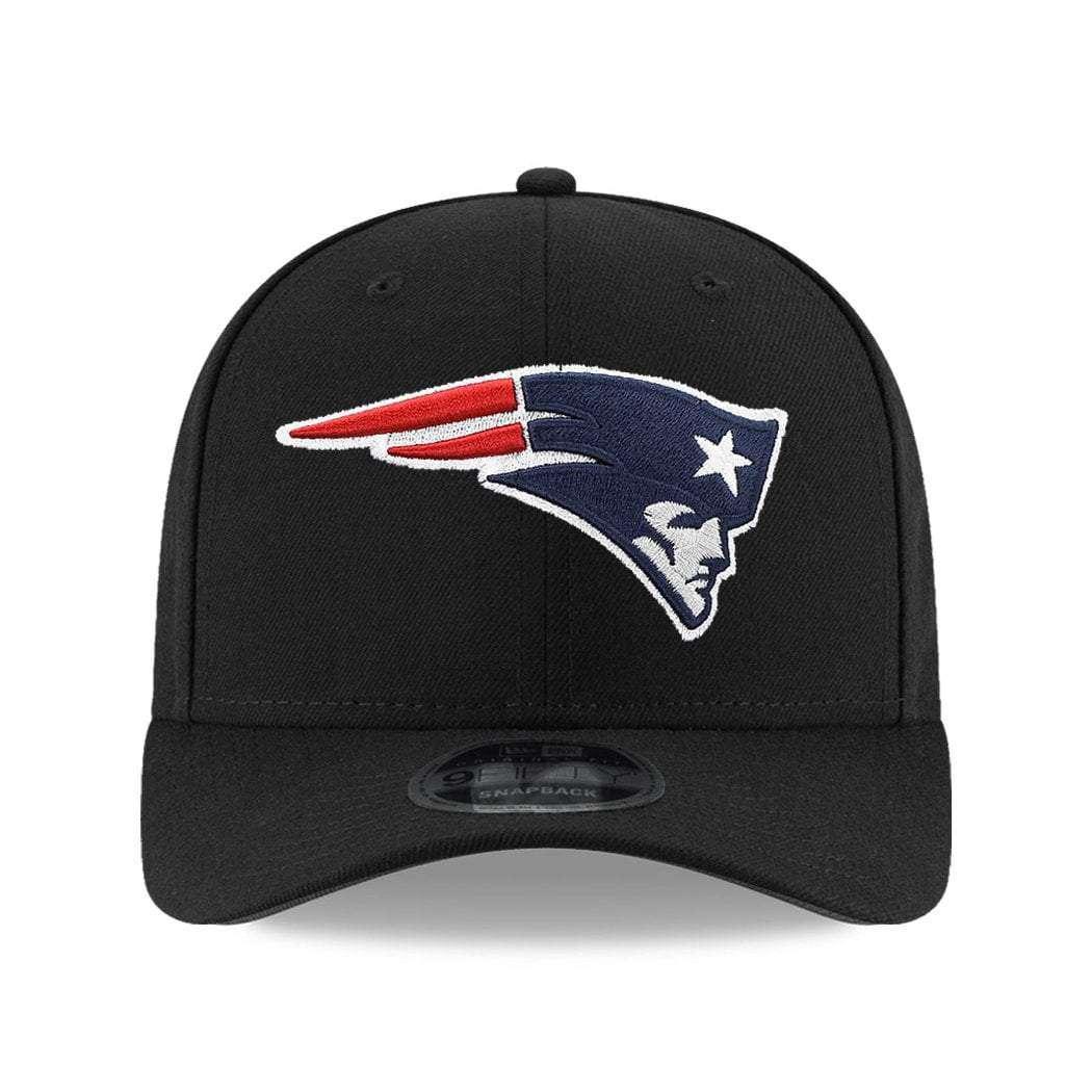 New Era Caps New England Patriots New Era NFL 9FIFTY Pre-Curved OF Snapback Hat - Black