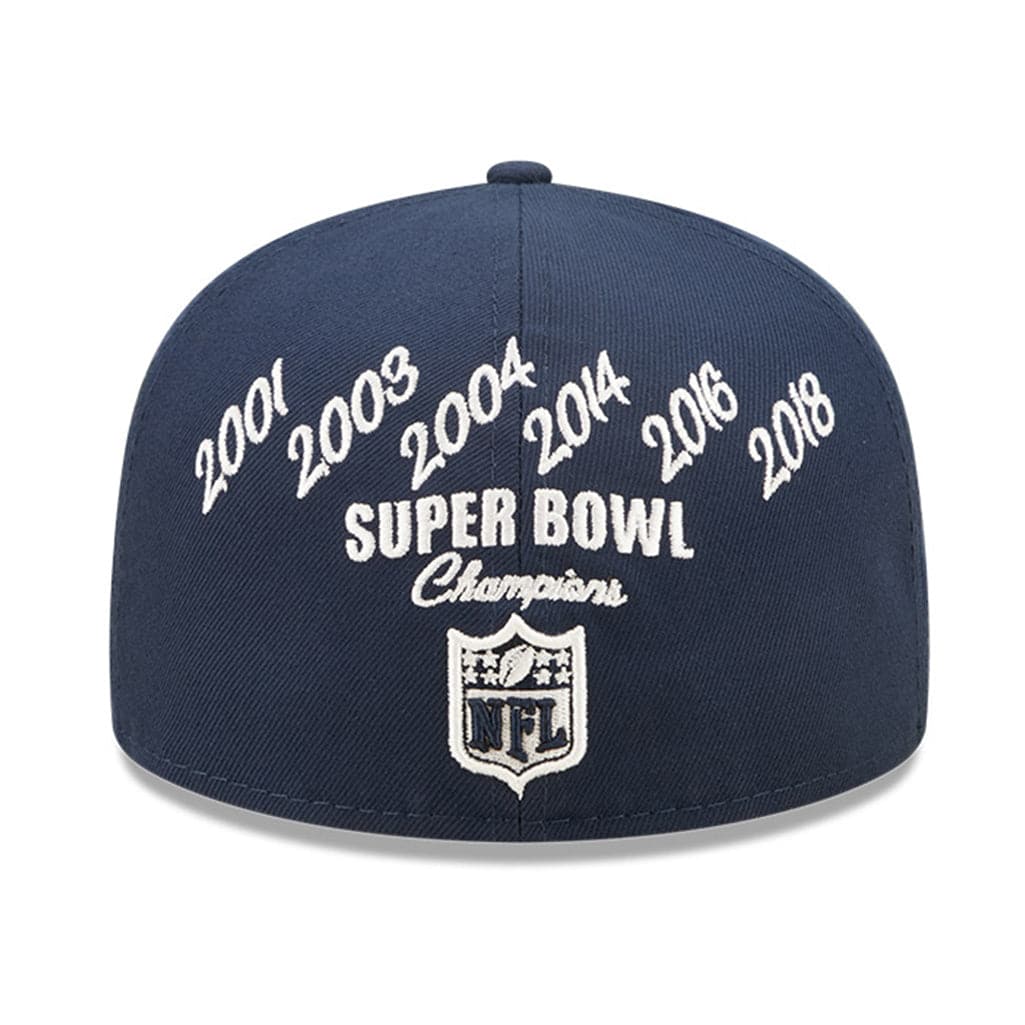 New Era Caps New England Patriots New Era NFL Crown Champs 59FIFTY Fitted Hat - Navy