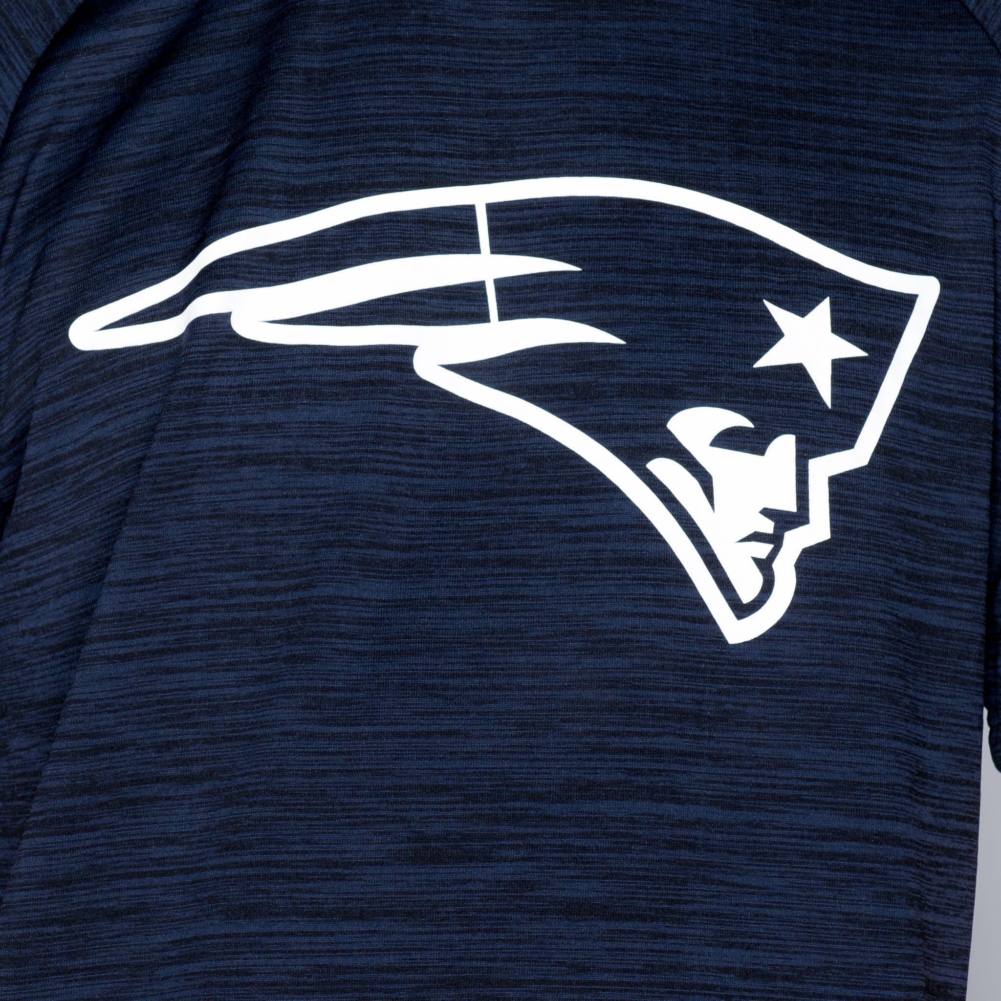 New Era T-Shirts New England Patriots New Era NFL Engineered Performance Raglan T-Shirt - Navy