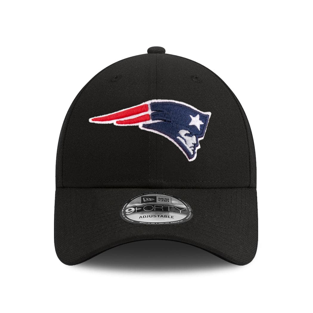 New Era Caps New England Patriots New Era NFL Team 9FORTY Curve Snapback Hat - Black