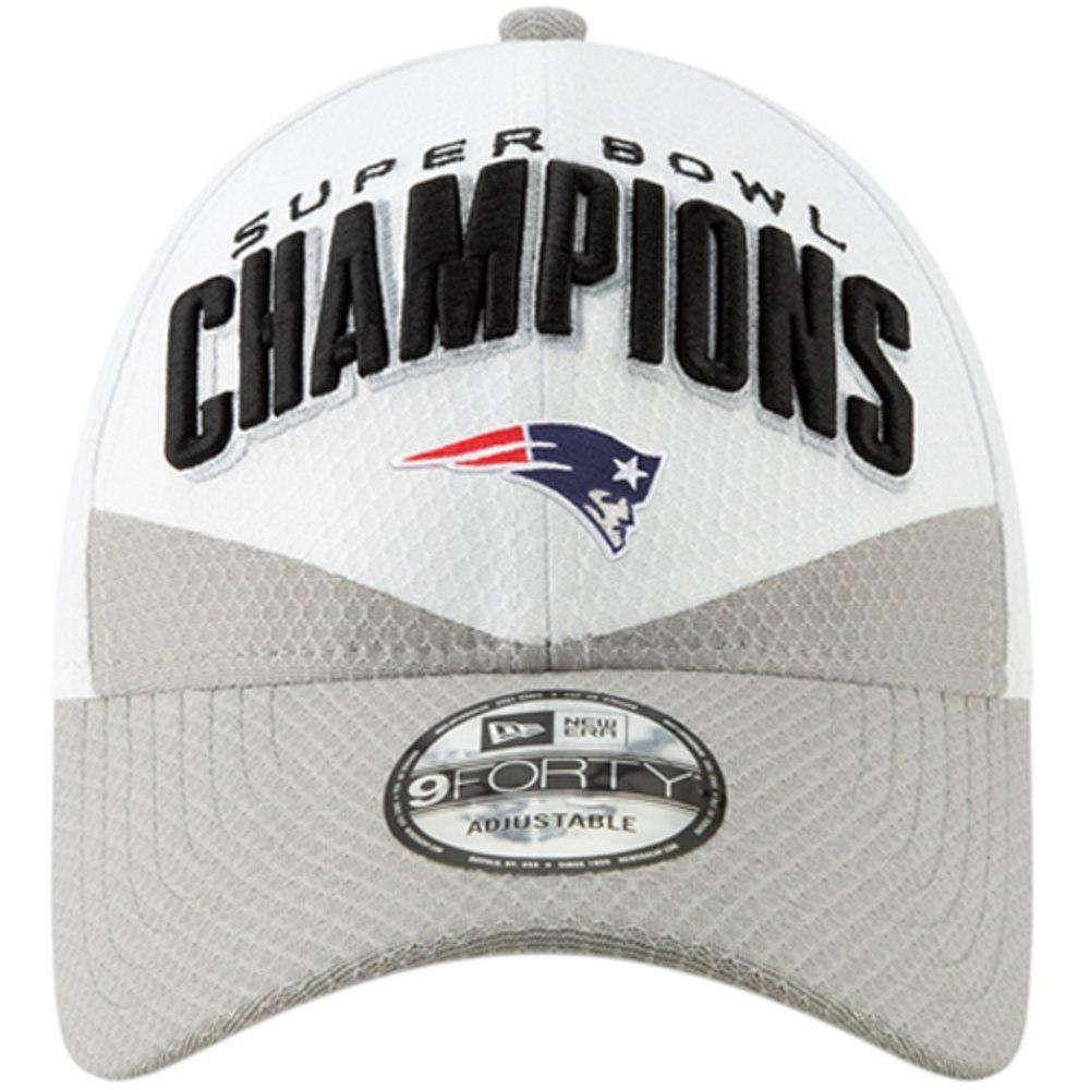 New Era Caps New England Patriots New Era Super Bowl LIII Champions 9FORTY Snapback Hat - White