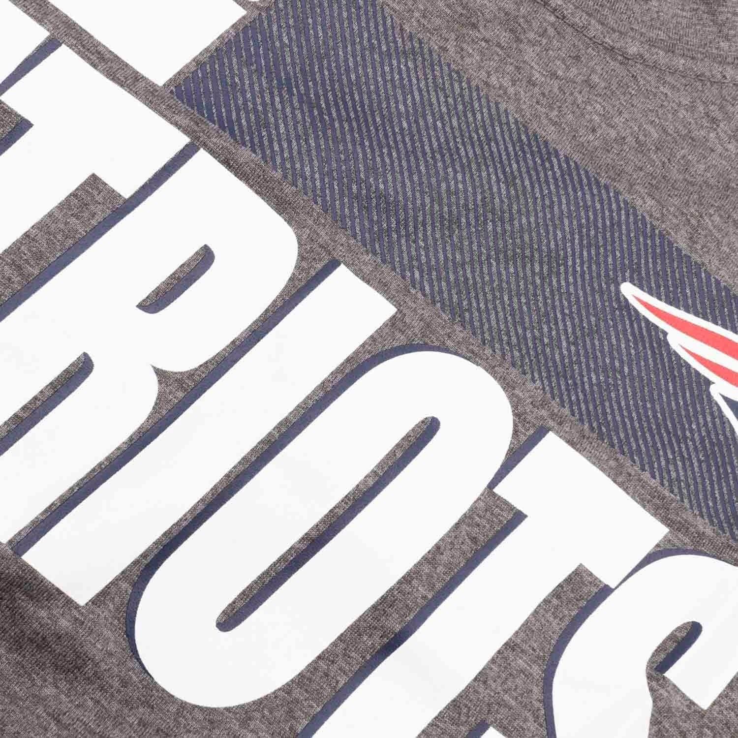 Nike T-Shirts New England Patriots Nike NFL Name Sideline Legend Performance T-Shirt - Charcoal Heather