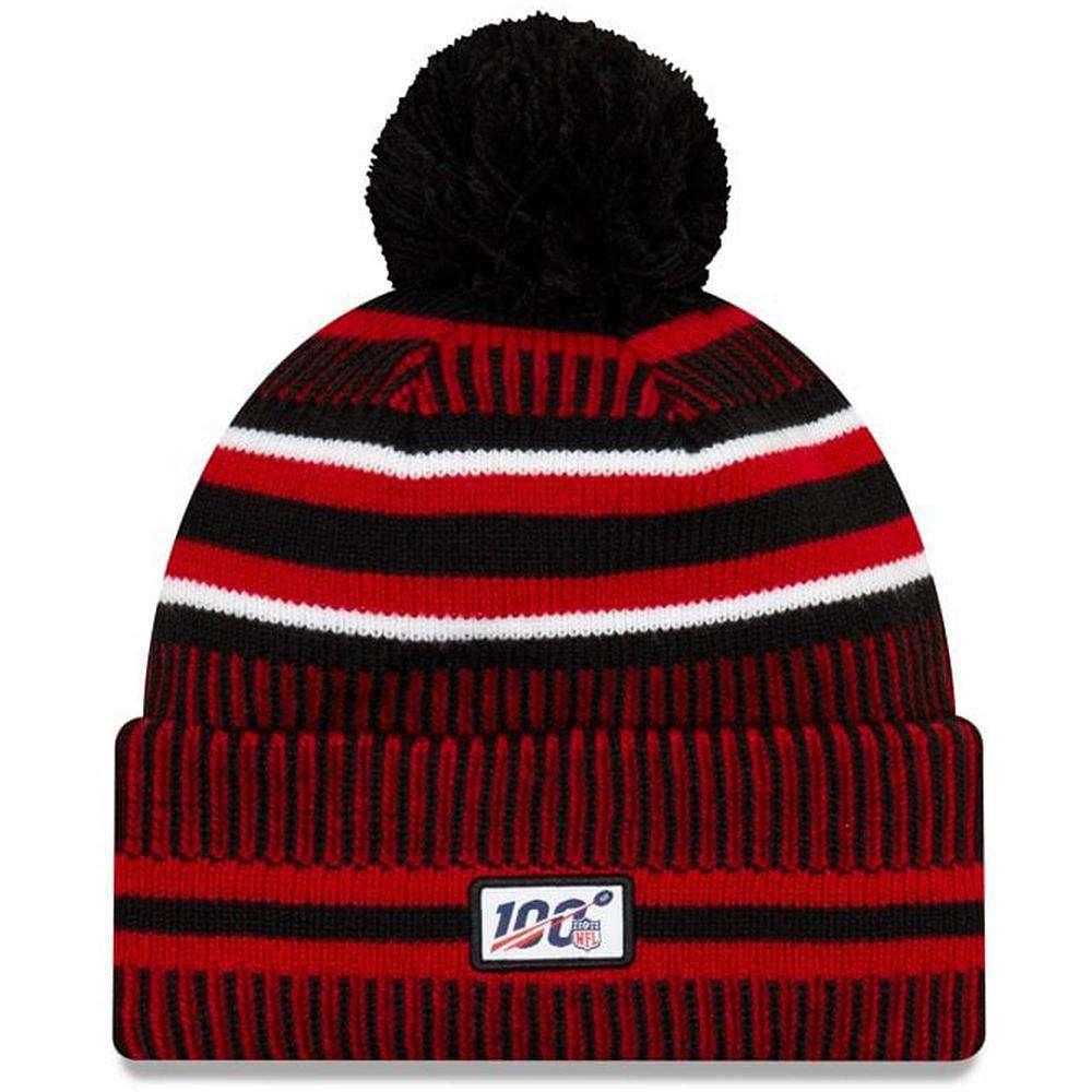 Atlanta Falcons New Era NFL 2019 Sideline Home Knit Beanie - Black