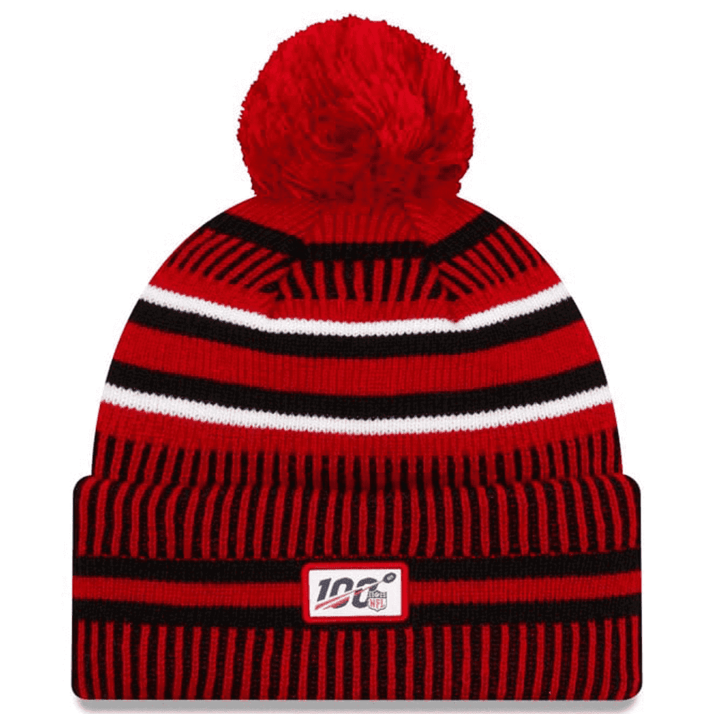 San Francisco 49ers New Era NFL 2019 Sideline Home Knit Beanie - Red