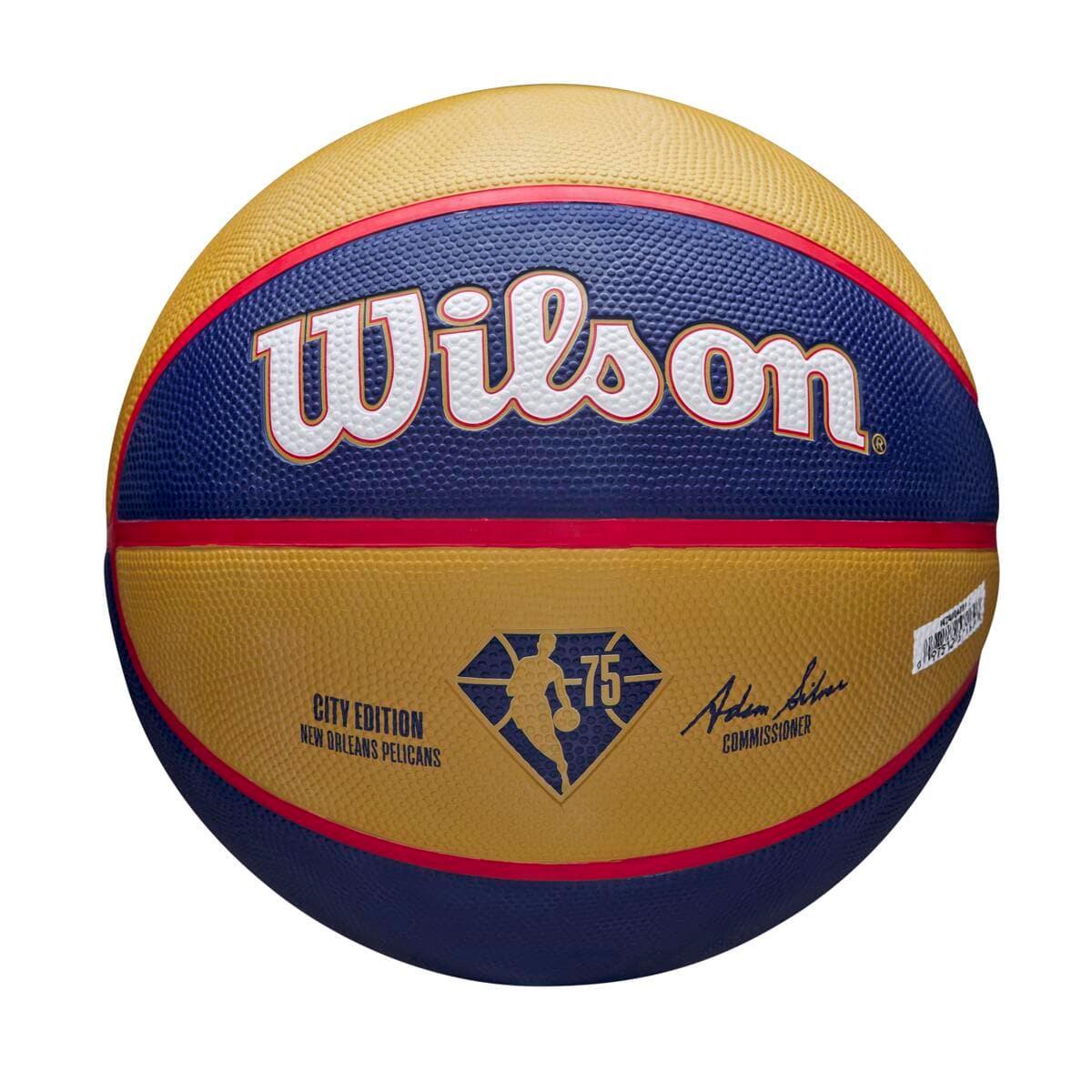 Wilson Sporting Goods Balls New Orleans Pelicans Wilson NBA 21-22 City Edition Full Size Basketball Ball - Size 7
