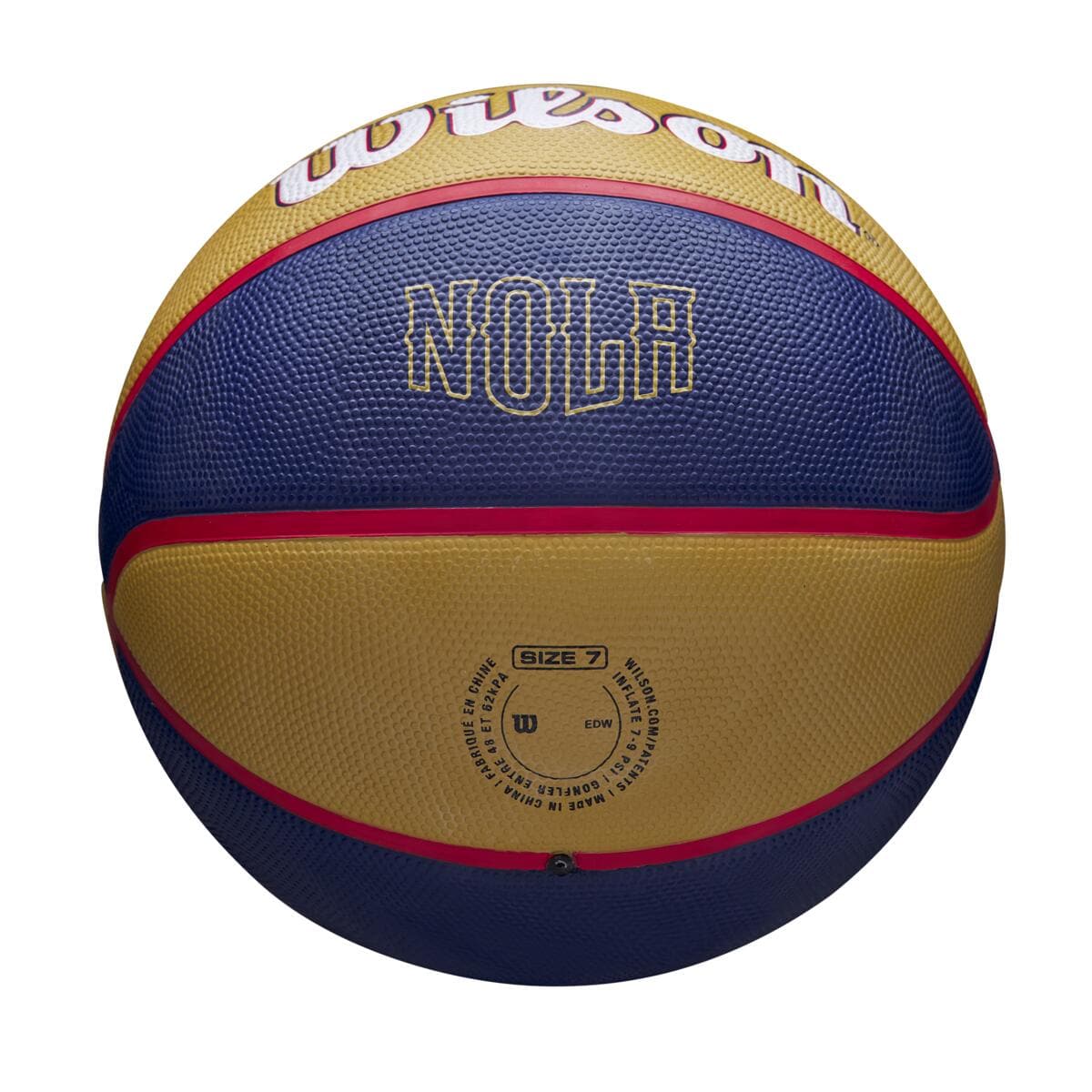 Wilson Sporting Goods Balls New Orleans Pelicans Wilson NBA 21-22 City Edition Full Size Basketball Ball - Size 7