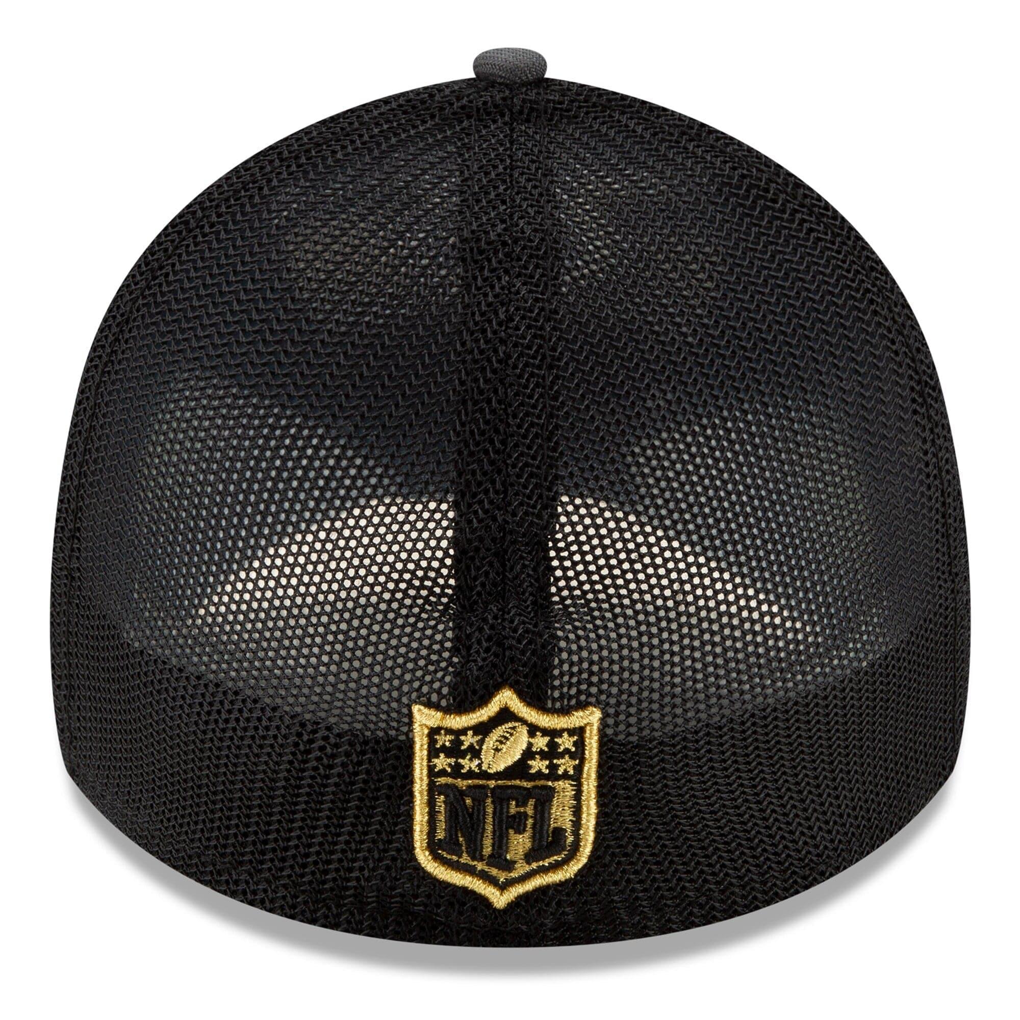 New Era Caps New Orleans Saints New Era 2021 NFL Draft 39THIRTY Flex Fit Curve Hat - Graphite