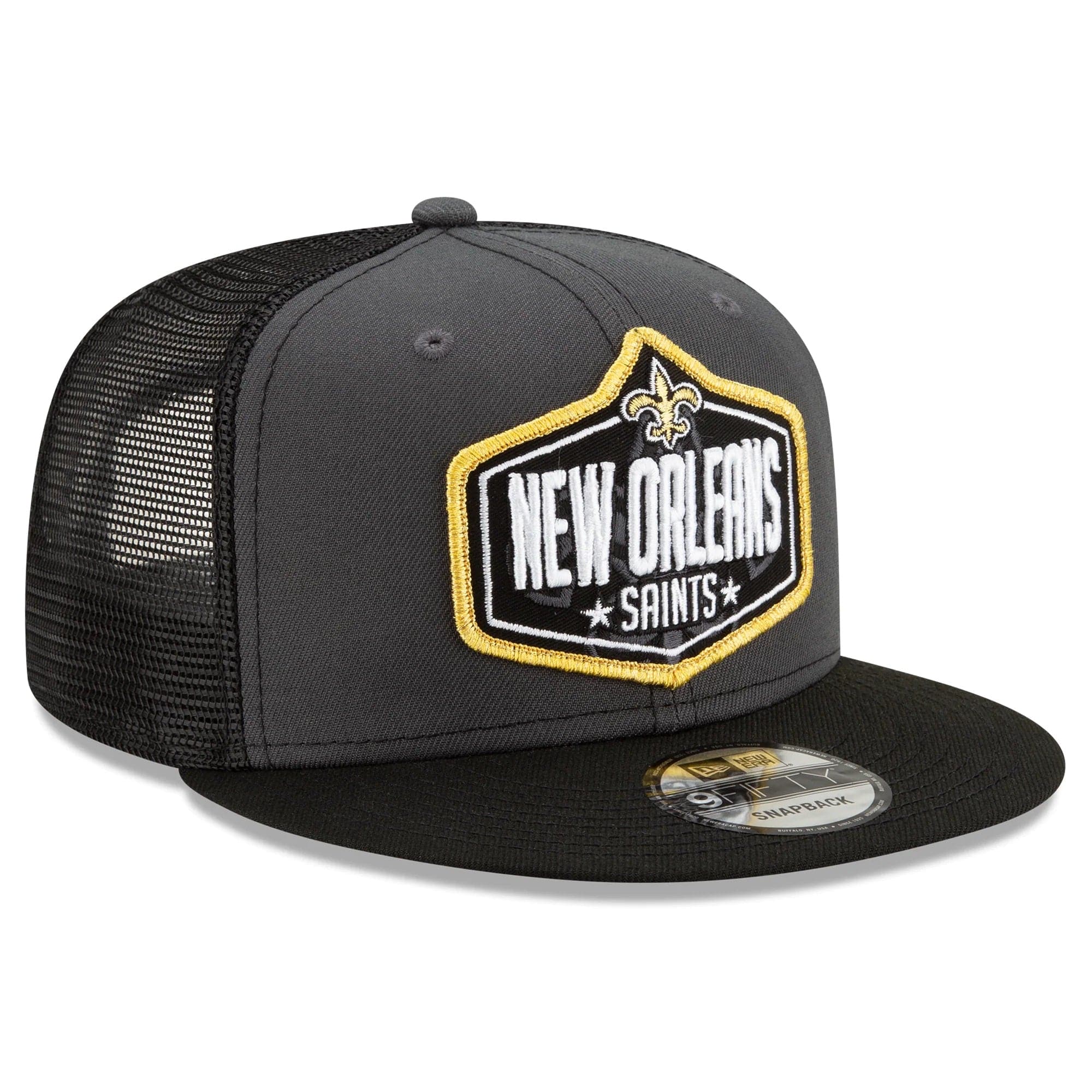 New Era Caps New Orleans Saints New Era 2021 NFL Draft 9FIFTY Snapback Hat - Graphite