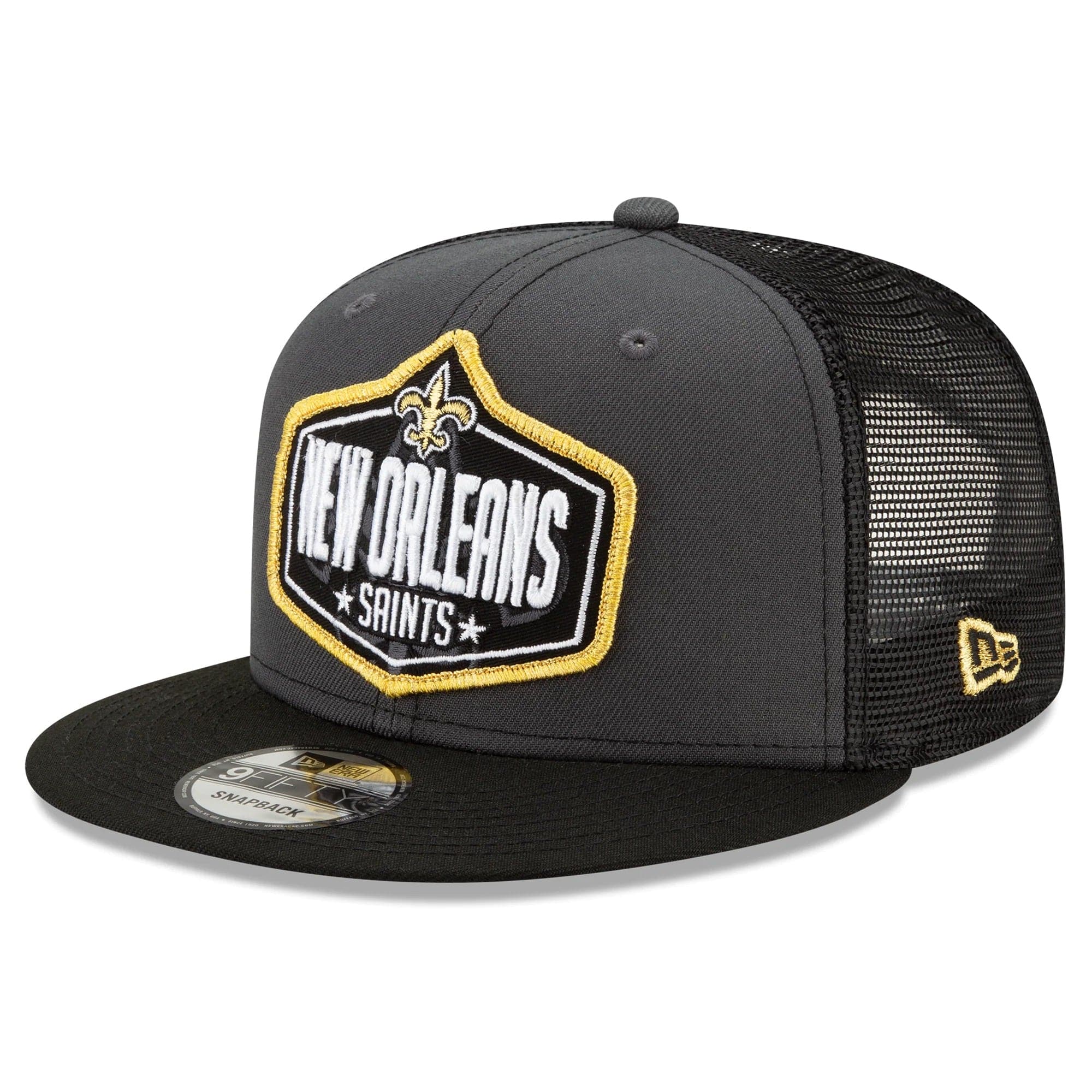 New Era Caps New Orleans Saints New Era 2021 NFL Draft 9FIFTY Snapback Hat - Graphite