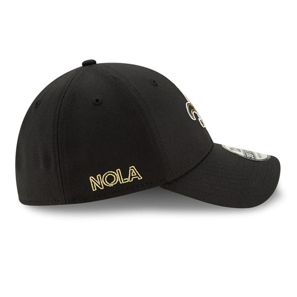 New Era Caps New Orleans Saints New Era NFL 2020 Draft 39THIRTY Flex Fit Curve Hat - Black