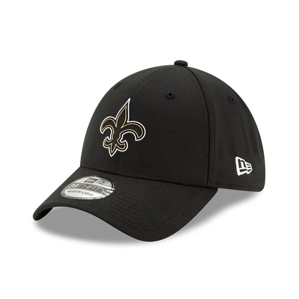 New Era Caps New Orleans Saints New Era NFL 2020 Draft 39THIRTY Flex Fit Curve Hat - Black