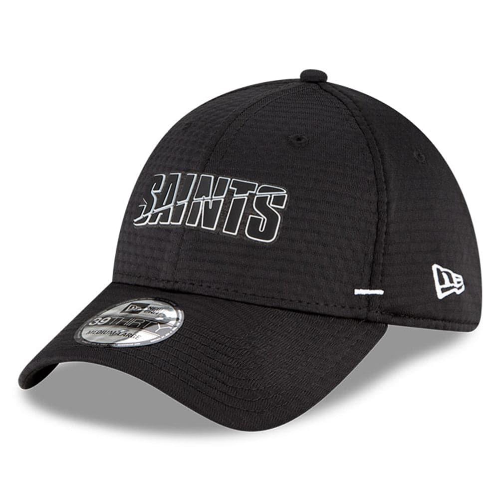 New Era Caps New Orleans Saints New Era NFL 2020 Summer Sideline 39THIRTY Flex Fit Curve Hat - Black