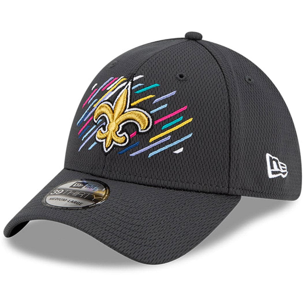 New Era Caps New Orleans Saints New Era NFL 2021 Crucial Catch 39THIRTY Flex Fit Hat - Steel