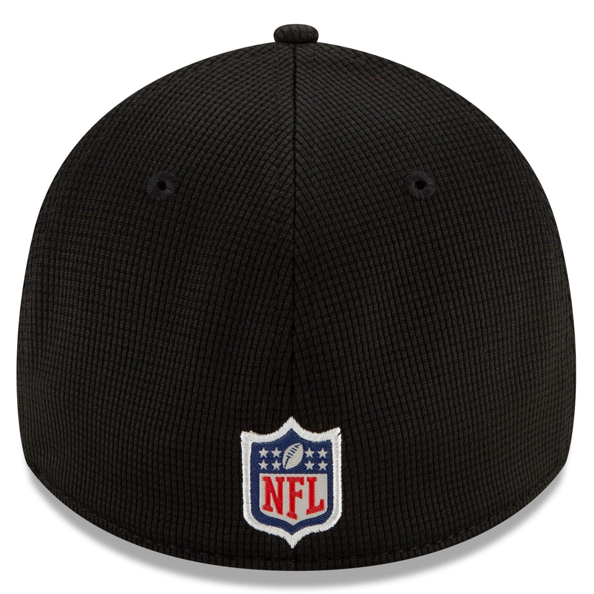 New Era Caps New Orleans Saints New Era NFL 2021 Sideline Home 39THIRTY Flex Fit Hat - Black