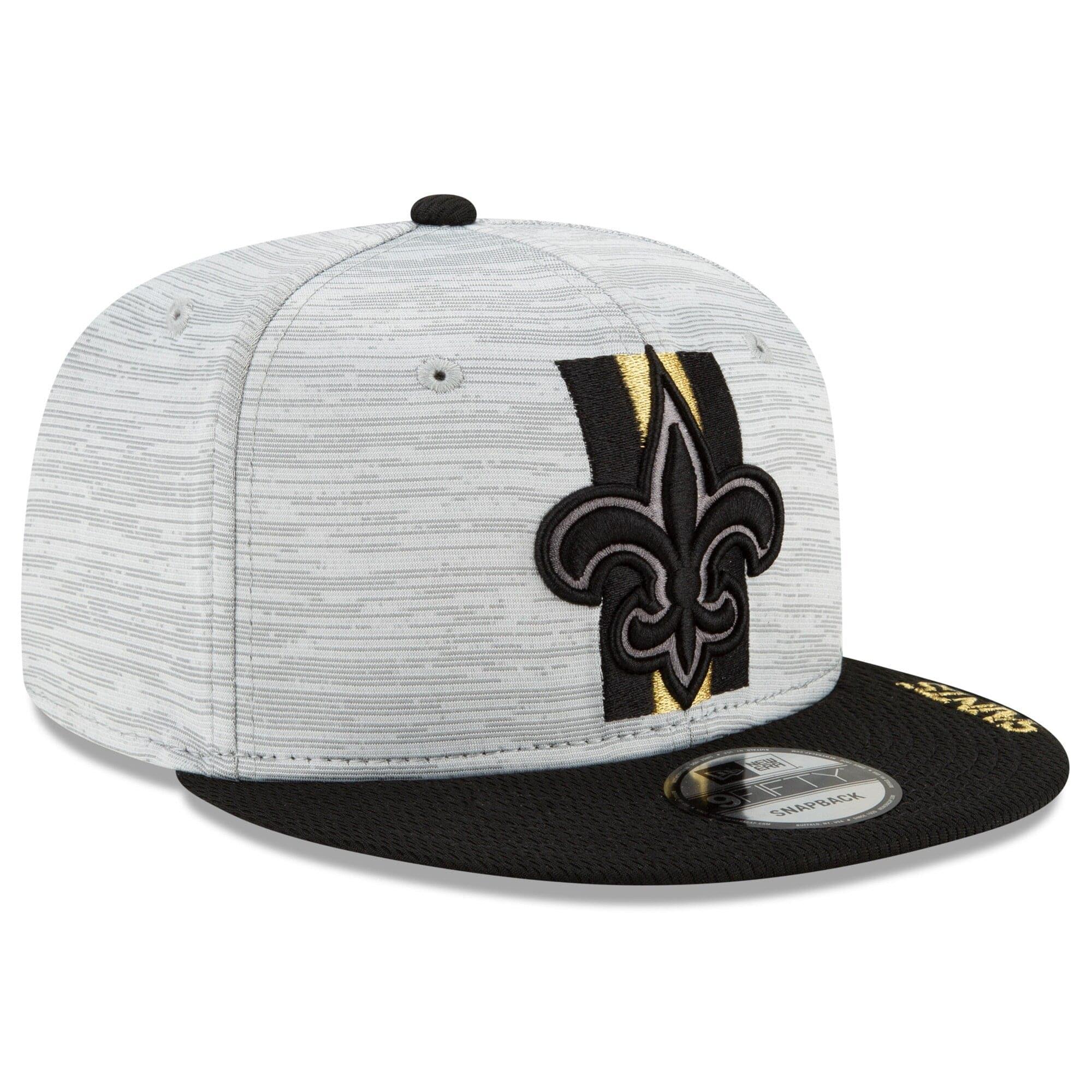 New Era Caps New Orleans Saints New Era NFL 2021 Training Camp 9FIFTY Snapback Hat - Grey