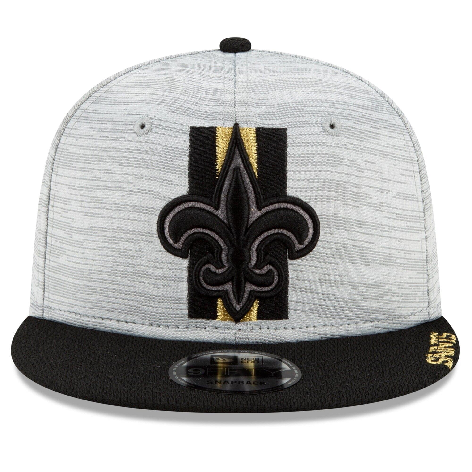 New Era Caps New Orleans Saints New Era NFL 2021 Training Camp 9FIFTY Snapback Hat - Grey
