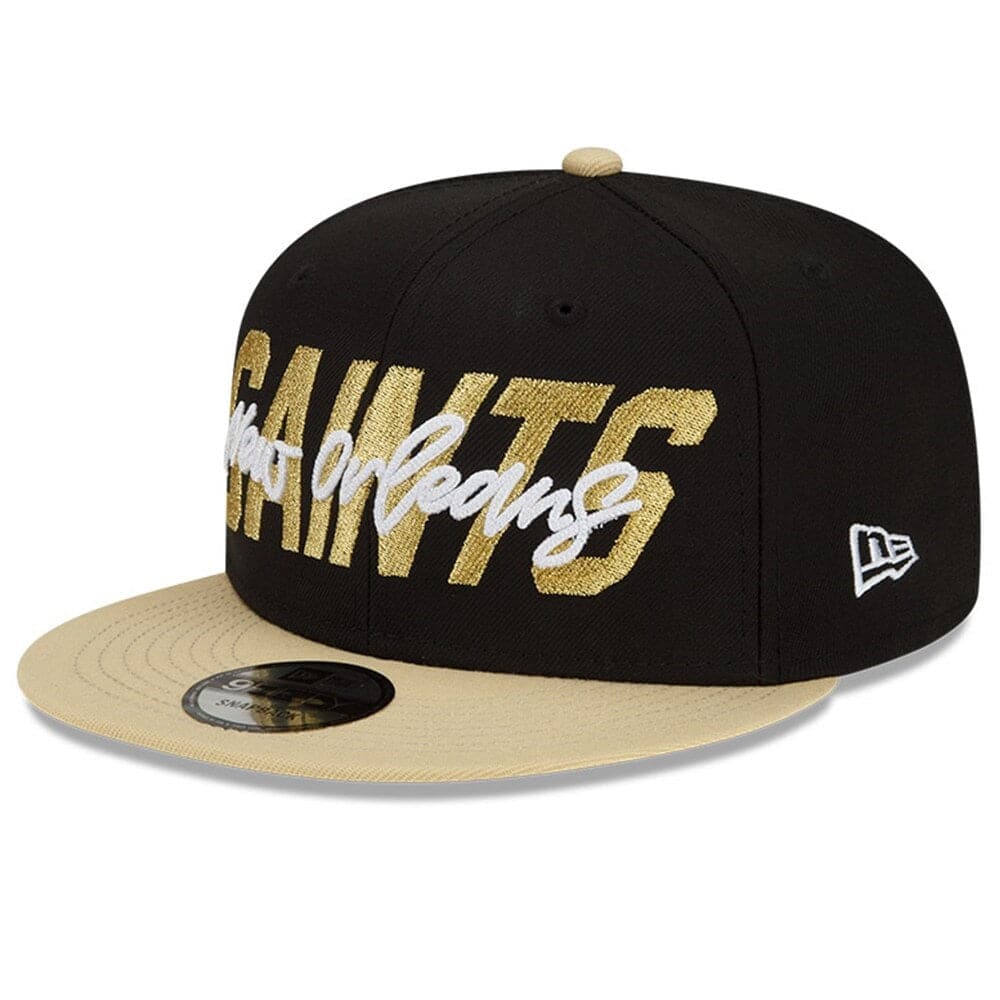 New Era Caps New Orleans Saints New Era NFL 2022 Draft On-Stage 9FIFTY Snapback Hat - Black