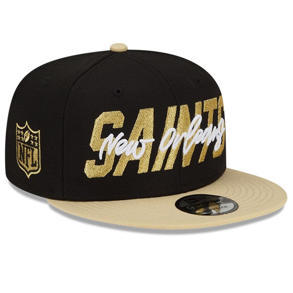 New Era Caps New Orleans Saints New Era NFL 2022 Draft On-Stage 9FIFTY Snapback Hat - Black