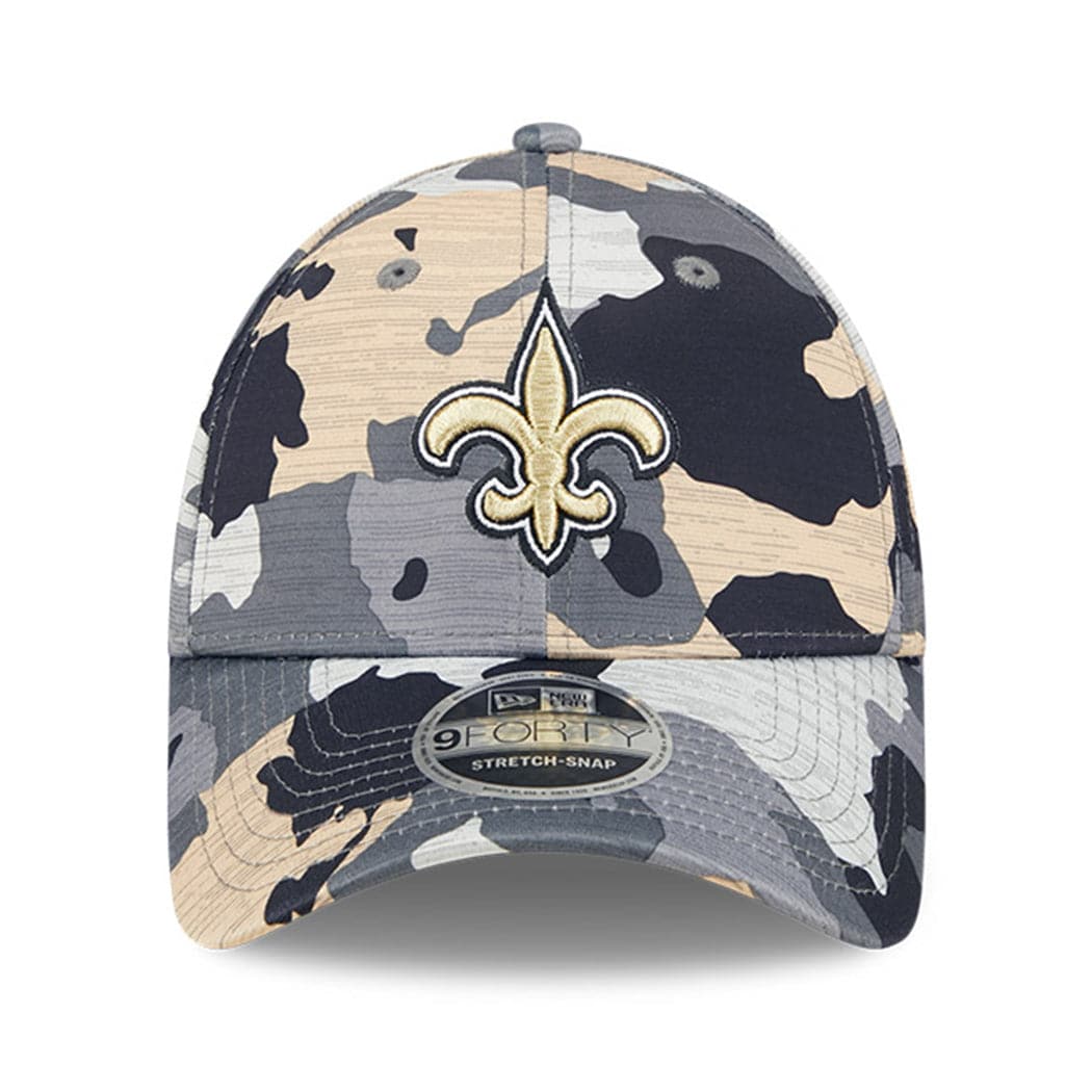 New Era Caps New Orleans Saints New Era NFL 22 Training Camp 9FORTY Stretch Snap Hat - Camo