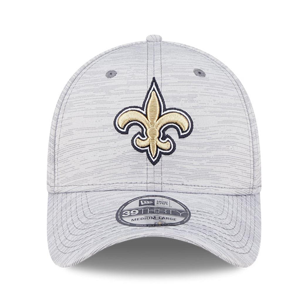 New Era Caps New Orleans Saints New Era NFL 22 Training Camp Coach 39THIRTY Stretch Fit Hat - Grey