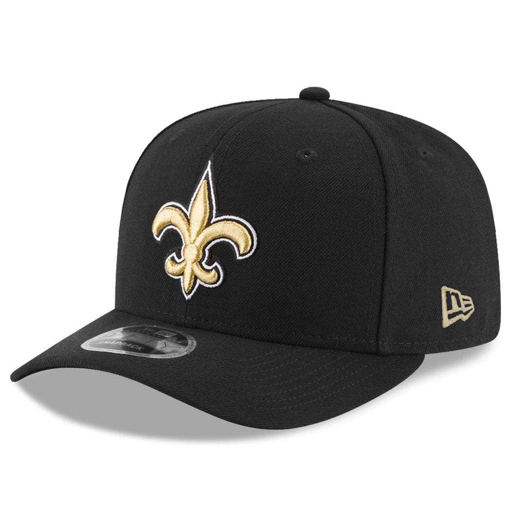 New Era Caps New Orleans Saints New Era NFL 9FIFTY Pre-Curved OF Snapback Hat - Black