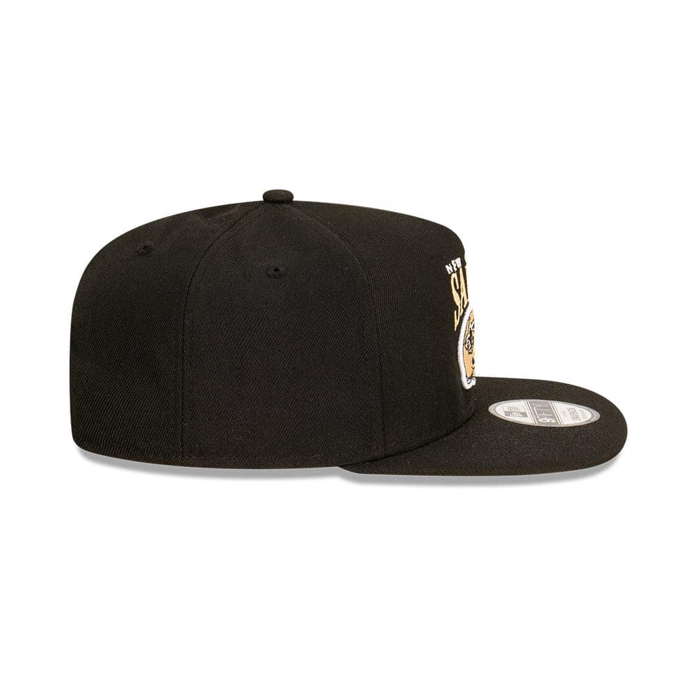 New Era Caps New Orleans Saints New Era NFL Helmet Arch 9FIFTY A-Frame Snapback Hat - Black