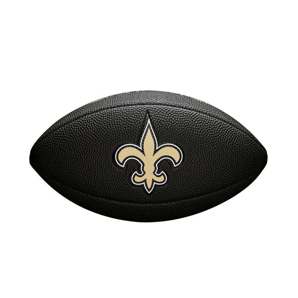 Wilson Sporting Goods Balls New Orleans Saints Wilson NFL Mini Size Team Football - Black