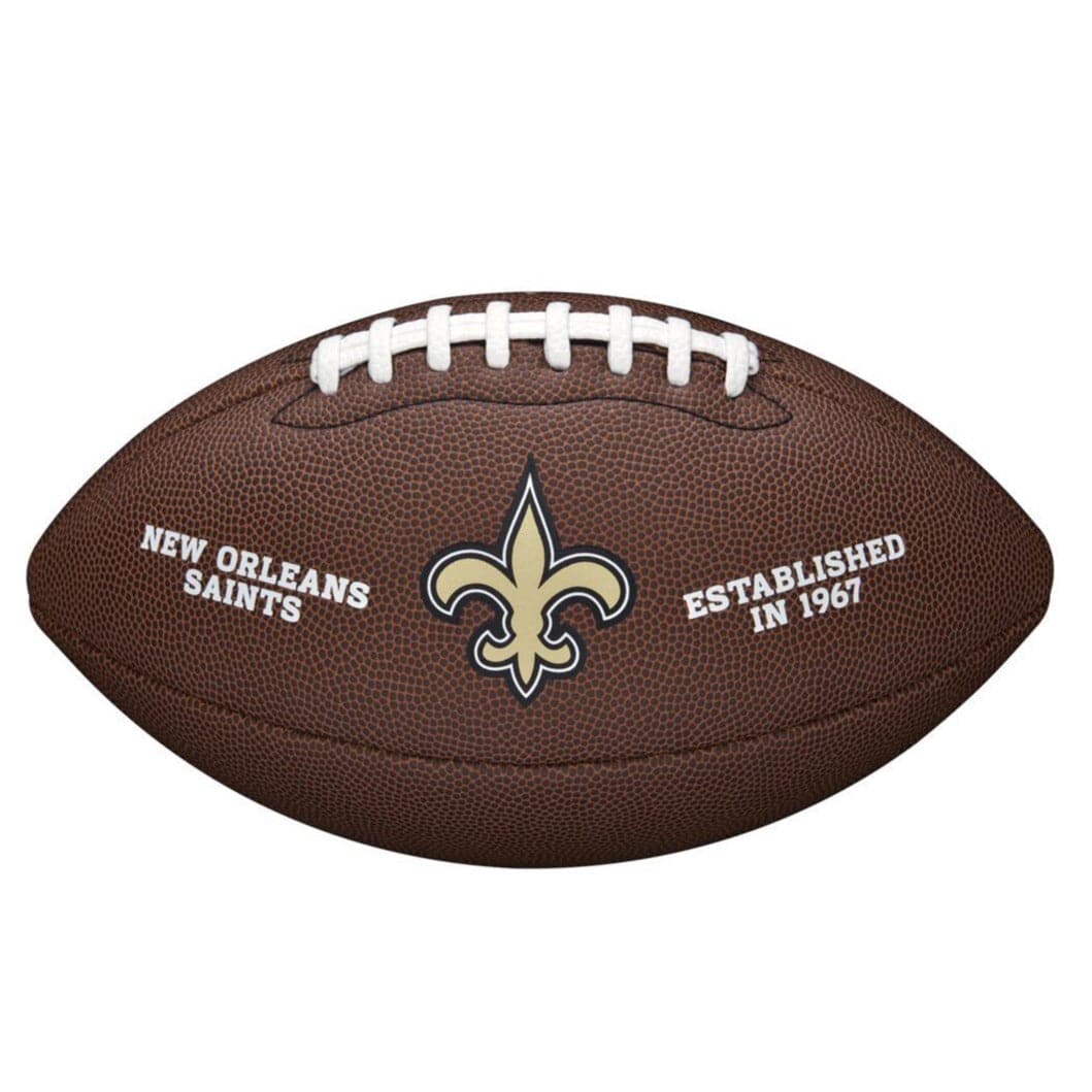 Wilson Sporting Goods Balls New Orleans Saints Wilson NFL Team Full Size Football - Brown