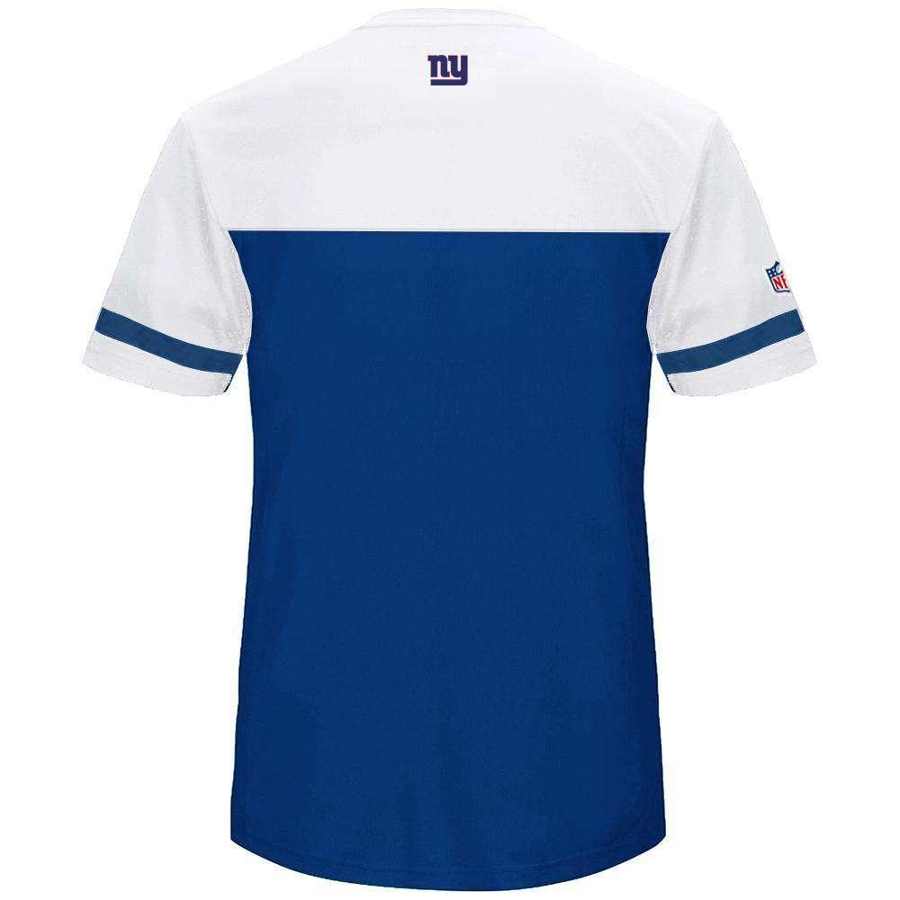 Majestic Athletic T-Shirts New York Giants Majestic NFL Poly Mesh Jersey Shirt - Blue