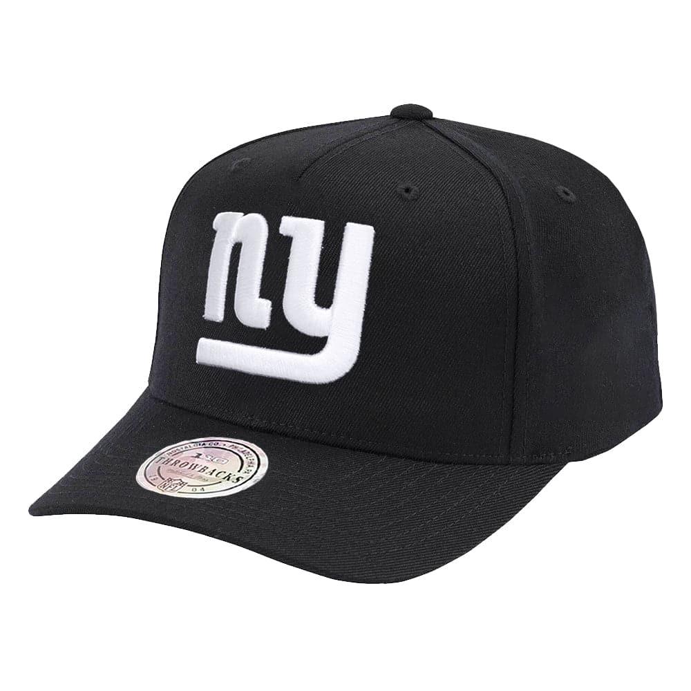 Mitchell And Ness Caps New York Giants Mitchell & Ness NFL 110 Logo Snapback Hat - Black
