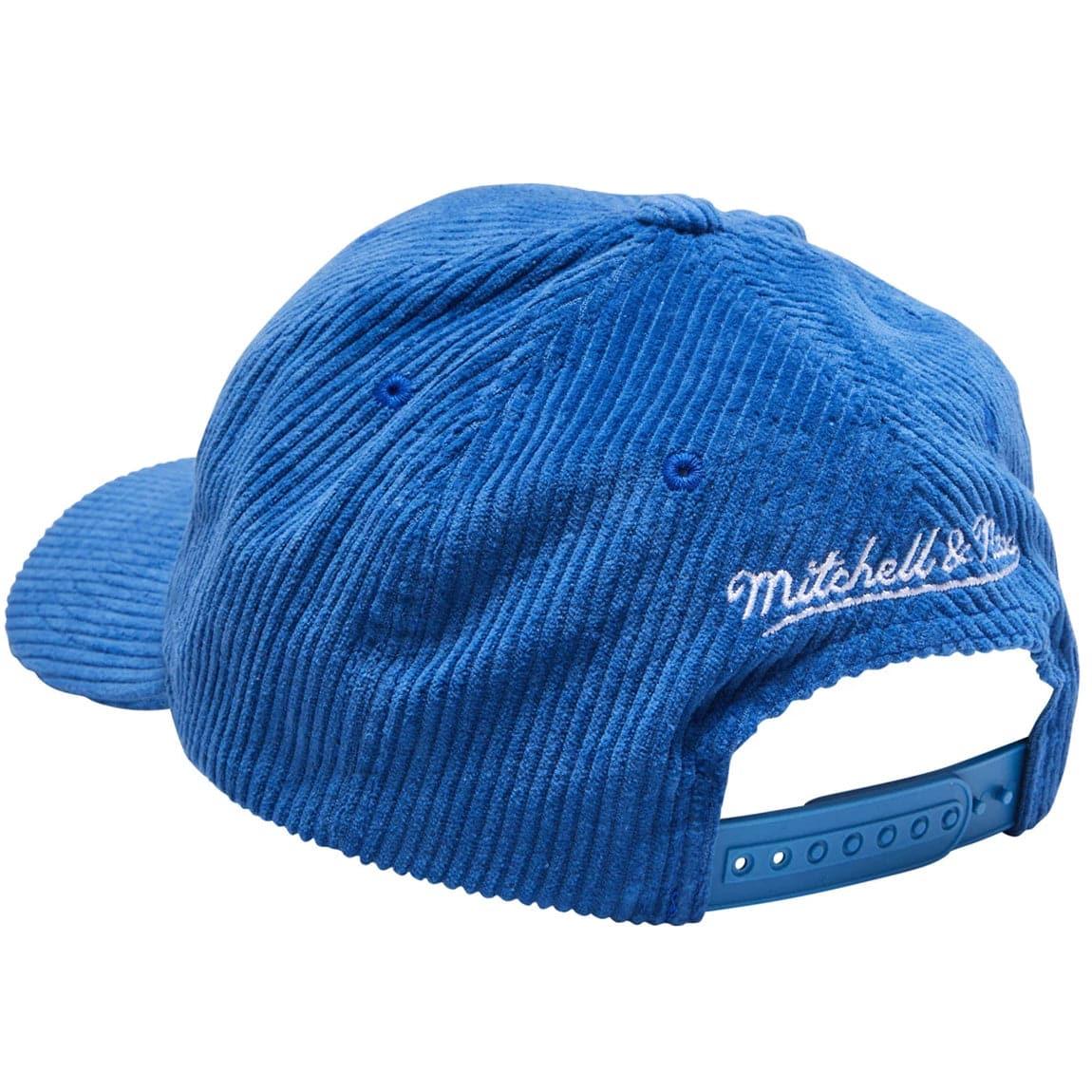 Mitchell And Ness Caps New York Giants Mitchell & Ness NFL Montage Pre-Curved Deadstock Snapback Hat - Blue