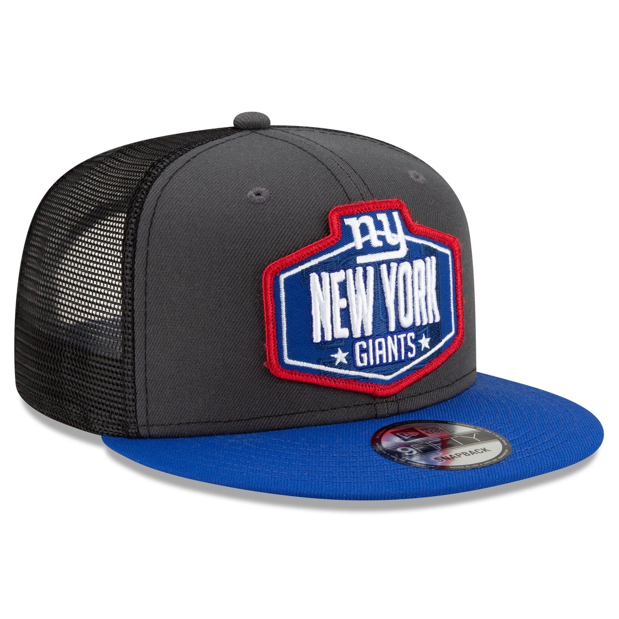 New Era Caps New York Giants New Era 2021 NFL Draft 9FIFTY Snapback Hat - Graphite