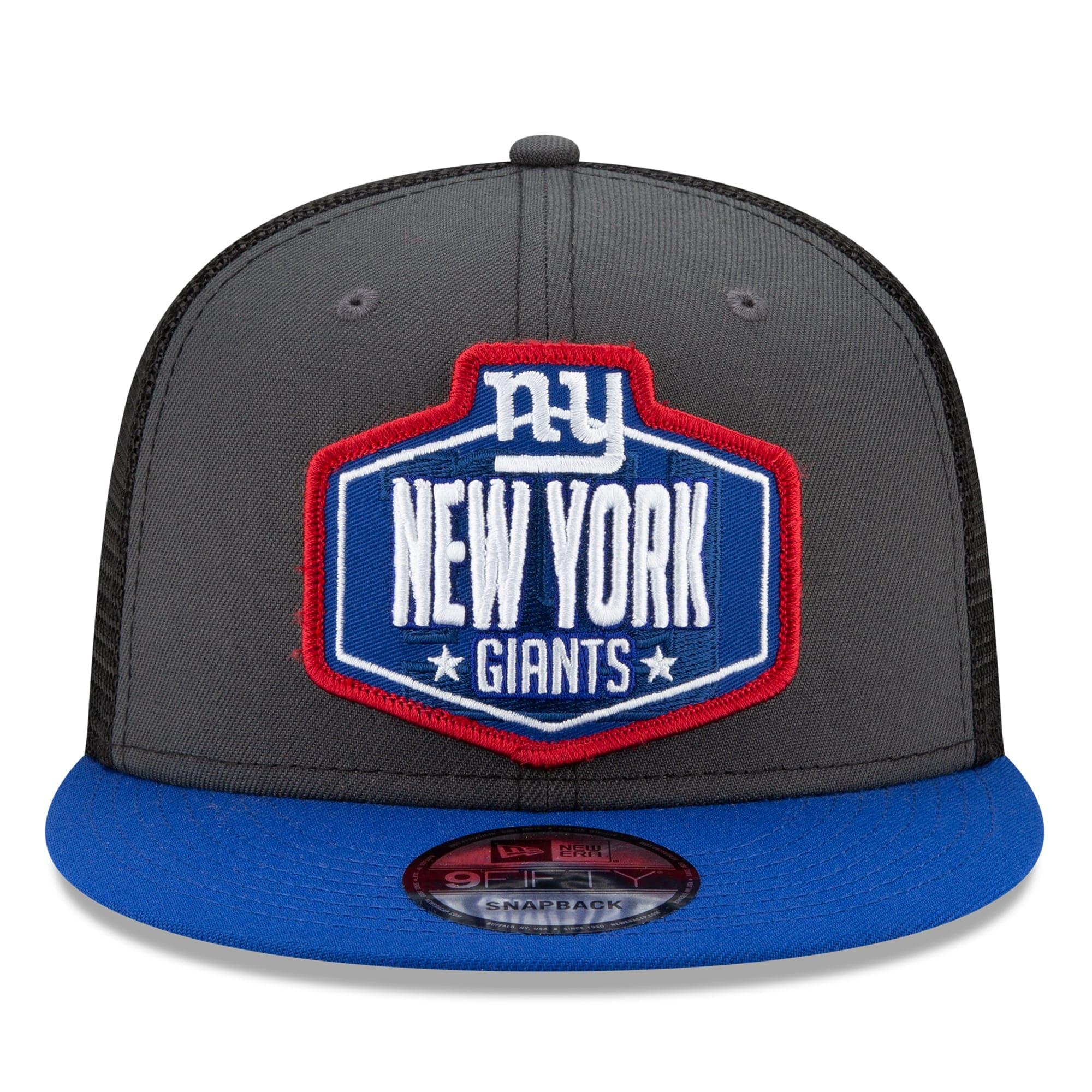 New Era Caps New York Giants New Era 2021 NFL Draft 9FIFTY Snapback Hat - Graphite