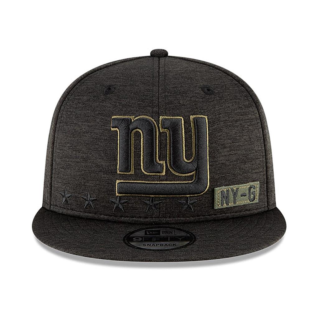New Era Caps New York Giants New Era NFL 2020 Salute To Service 9FIFTY Snapback Hat - Black