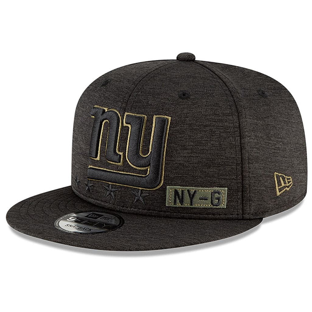 New Era Caps New York Giants New Era NFL 2020 Salute To Service 9FIFTY Snapback Hat - Black
