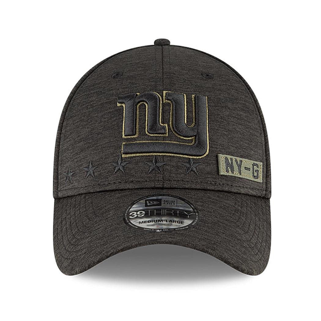 New Era Caps New York Giants New Era NFL 2020 Sideline 39THIRTY Flex Fit Curve Hat - Black