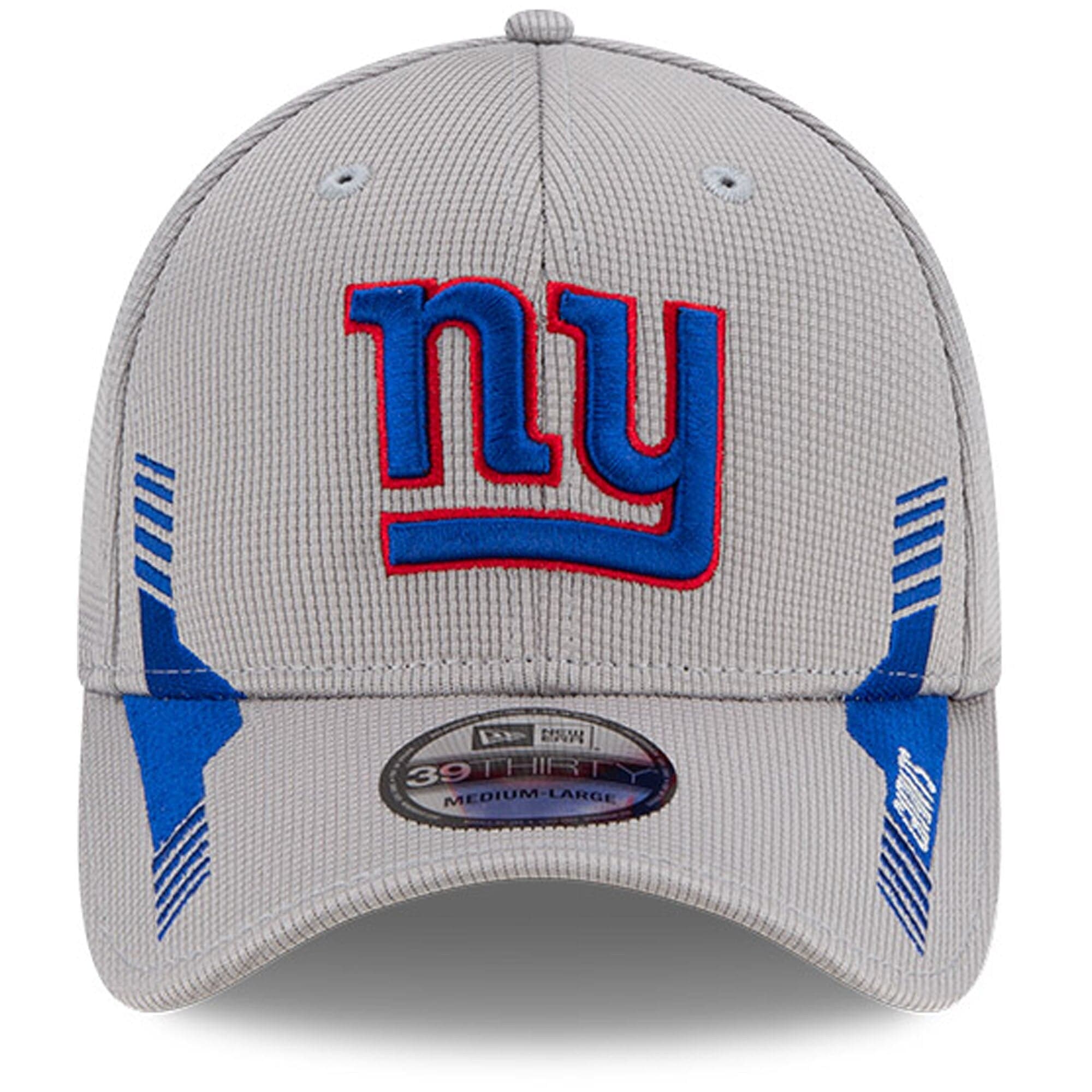 New Era Caps New York Giants New Era NFL 2021 Sideline Home 39THIRTY Flex Fit Hat - Grey