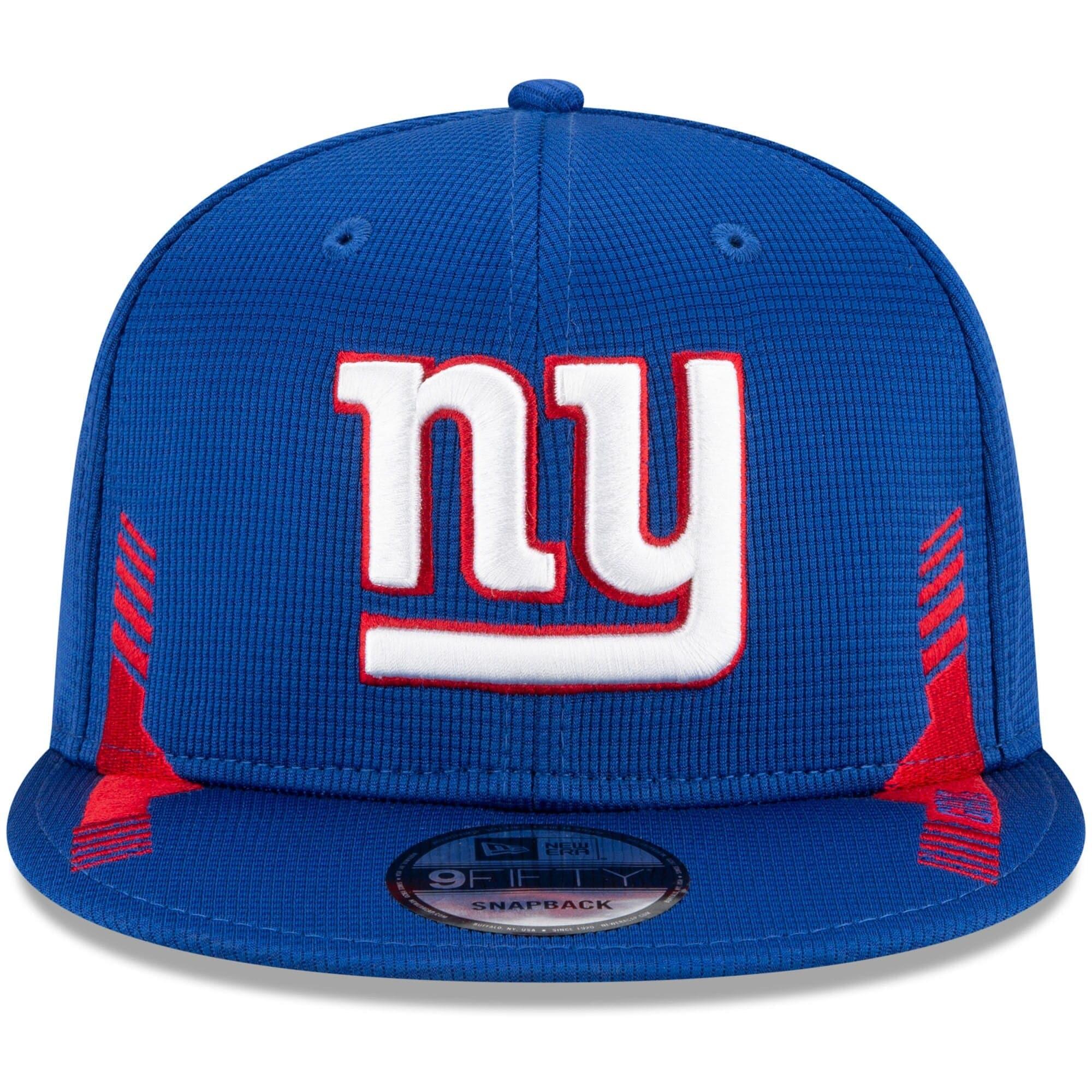 New Era Caps New York Giants New Era NFL 2021 Sideline Home 9FIFTY Snapback Hat - Blue