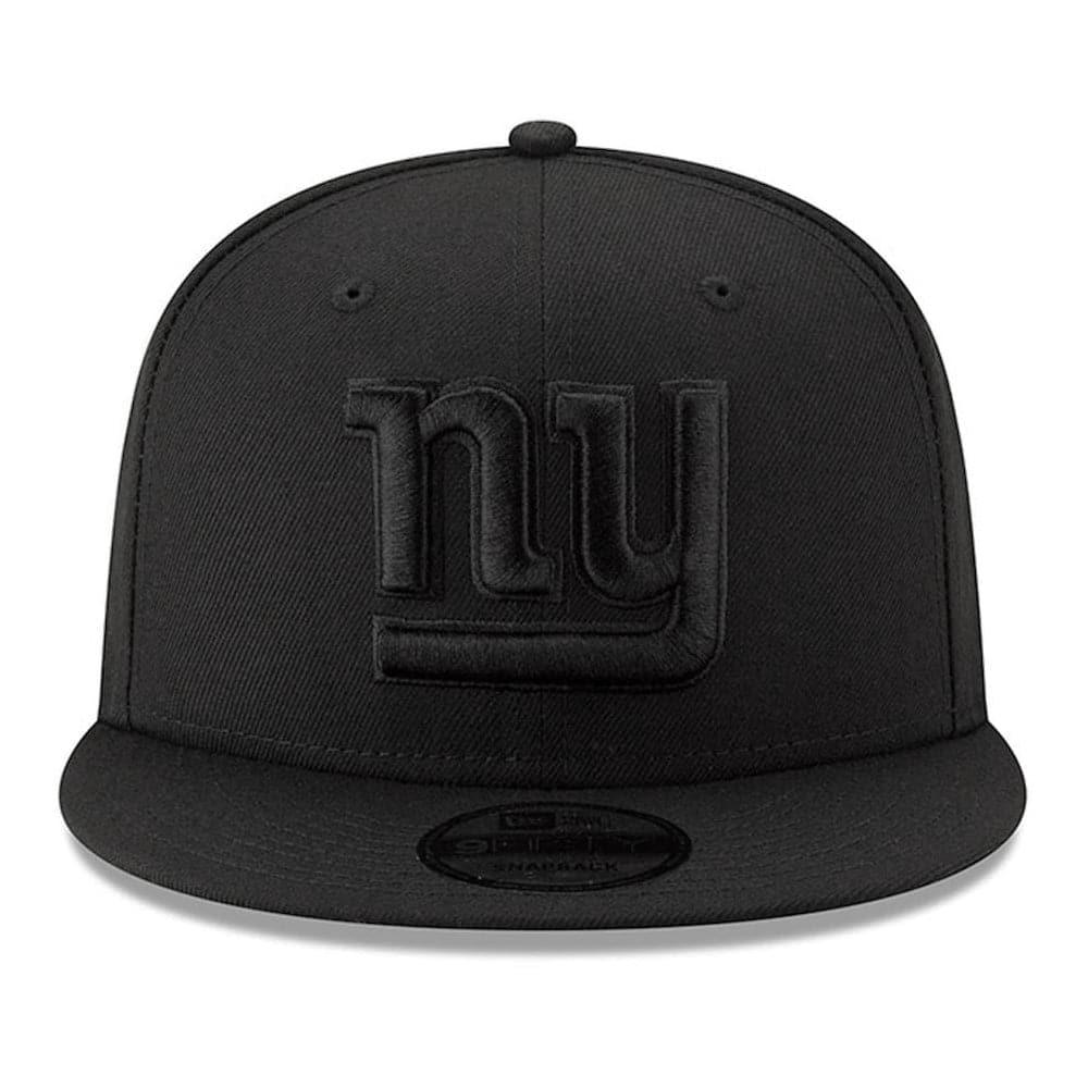 New Era Caps New York Giants New Era NFL Black On Black 9FIFTY Snapback Hat - Black