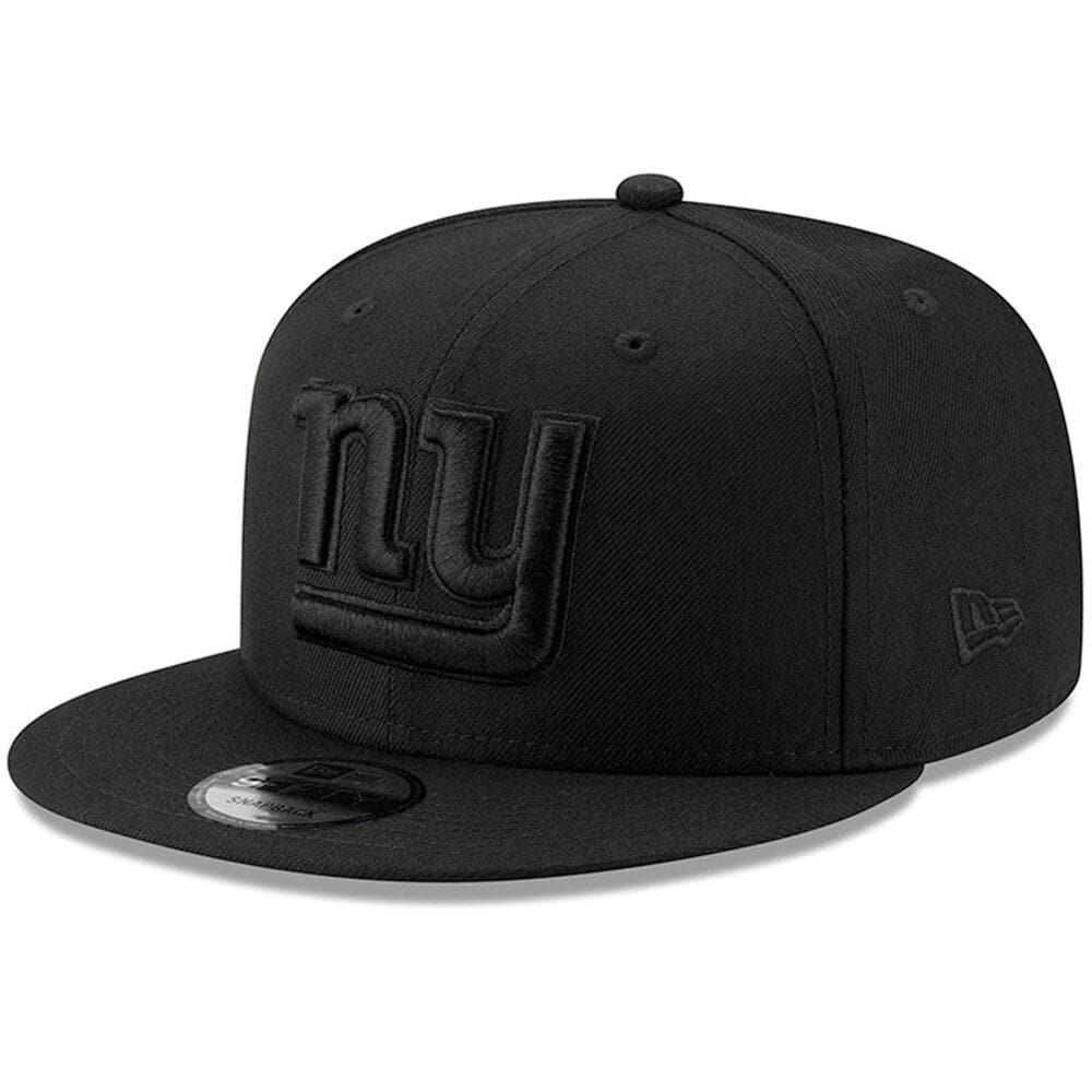 New Era Caps New York Giants New Era NFL Black On Black 9FIFTY Snapback Hat - Black