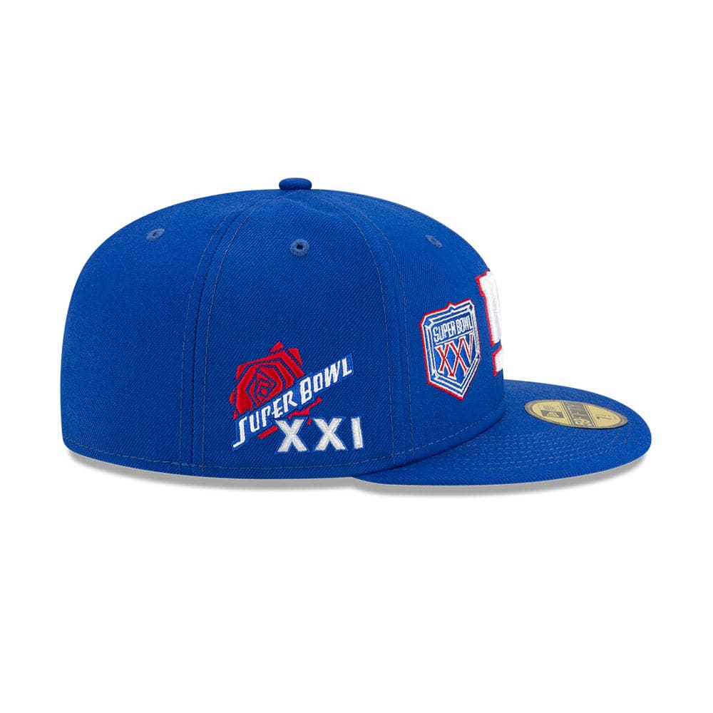 New Era Caps New York Giants New Era NFL Champions Patch 59FIFTY Fitted Hat - Blue