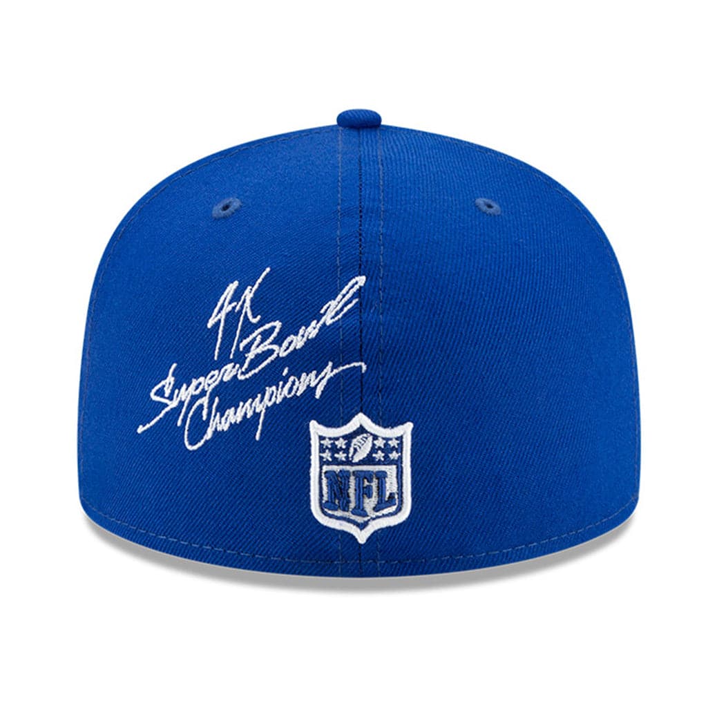 New Era Caps New York Giants New Era NFL Champions Patch 59FIFTY Fitted Hat - Blue
