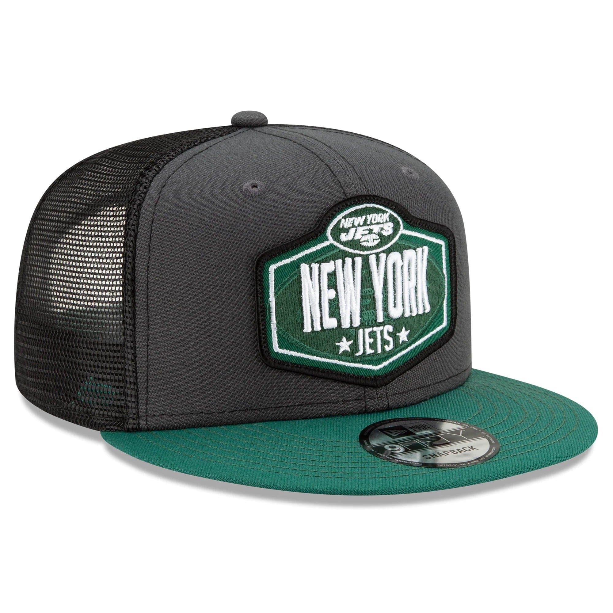 New Era Caps New York Jets New Era 2021 NFL Draft 9FIFTY Snapback Hat - Graphite