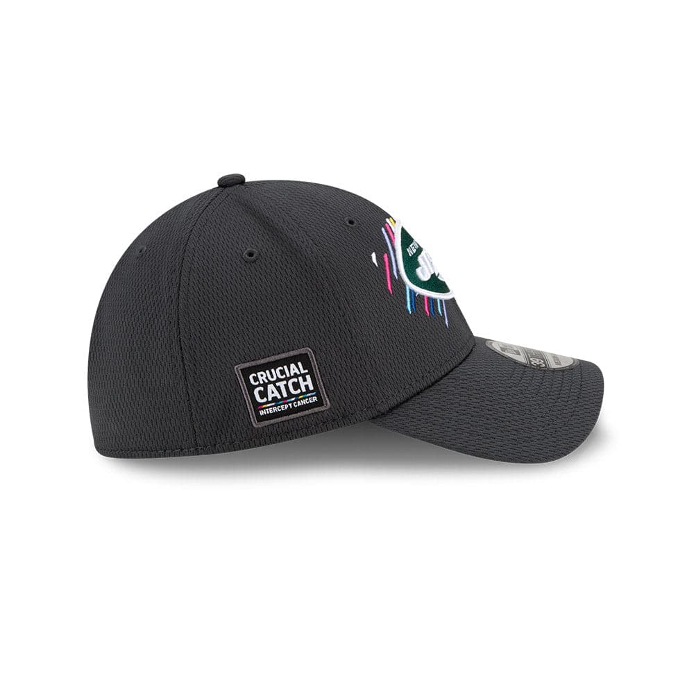 New Era Caps New York Jets New Era NFL 2021 Crucial Catch 39THIRTY Flex Fit Hat - Steel