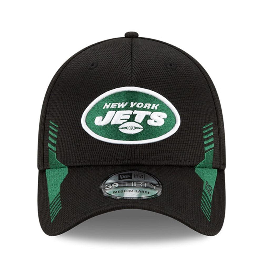 New Era Caps New York Jets New Era NFL 2021 Sideline Home 39THIRTY Flex Fit Hat - Black