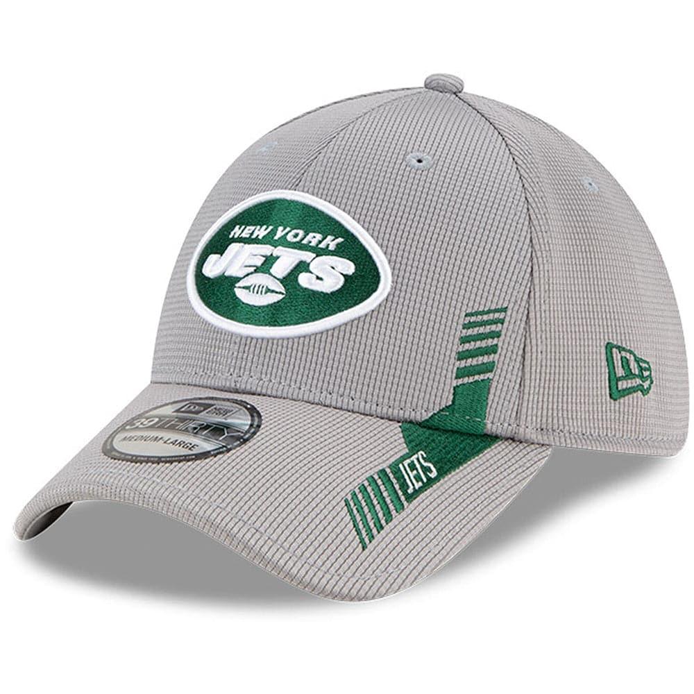 New Era Caps New York Jets New Era NFL 2021 Sideline Home 39THIRTY Flex Fit Hat - Grey