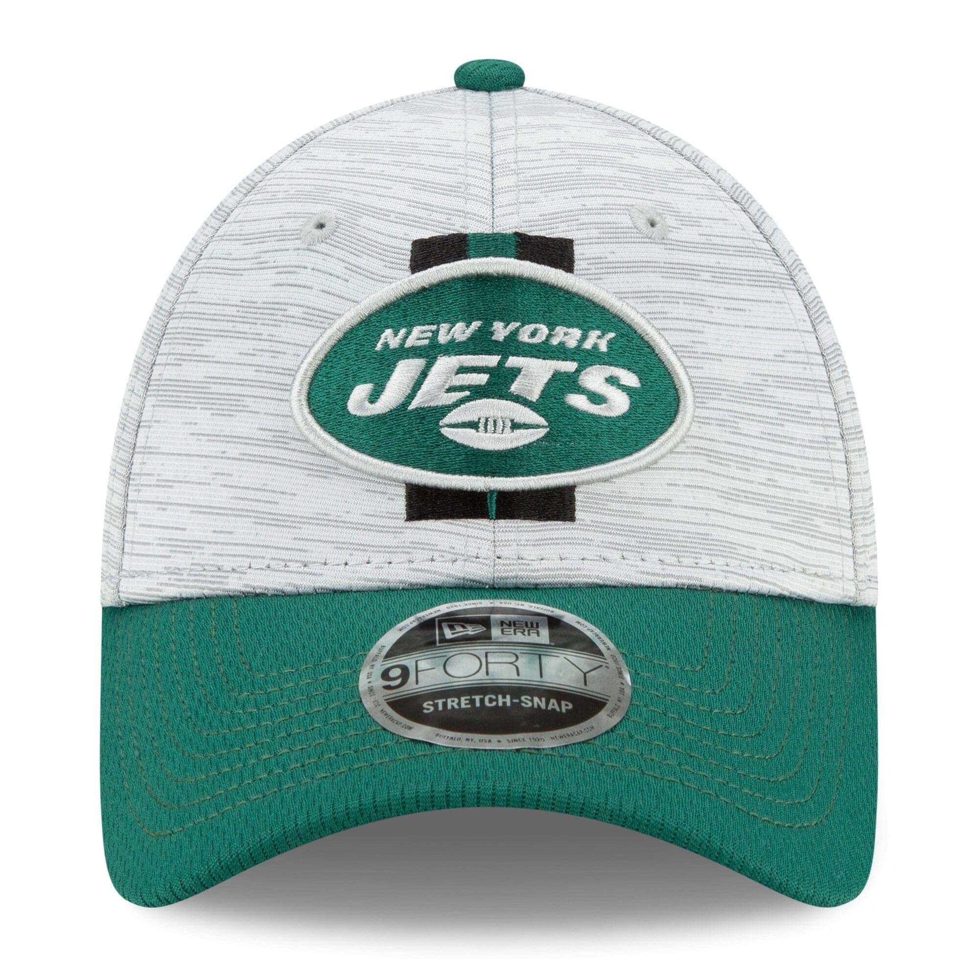 New Era Caps New York Jets New Era NFL 2021 Training Camp 9FORTY Curve Stretch Snapback Hat - Grey