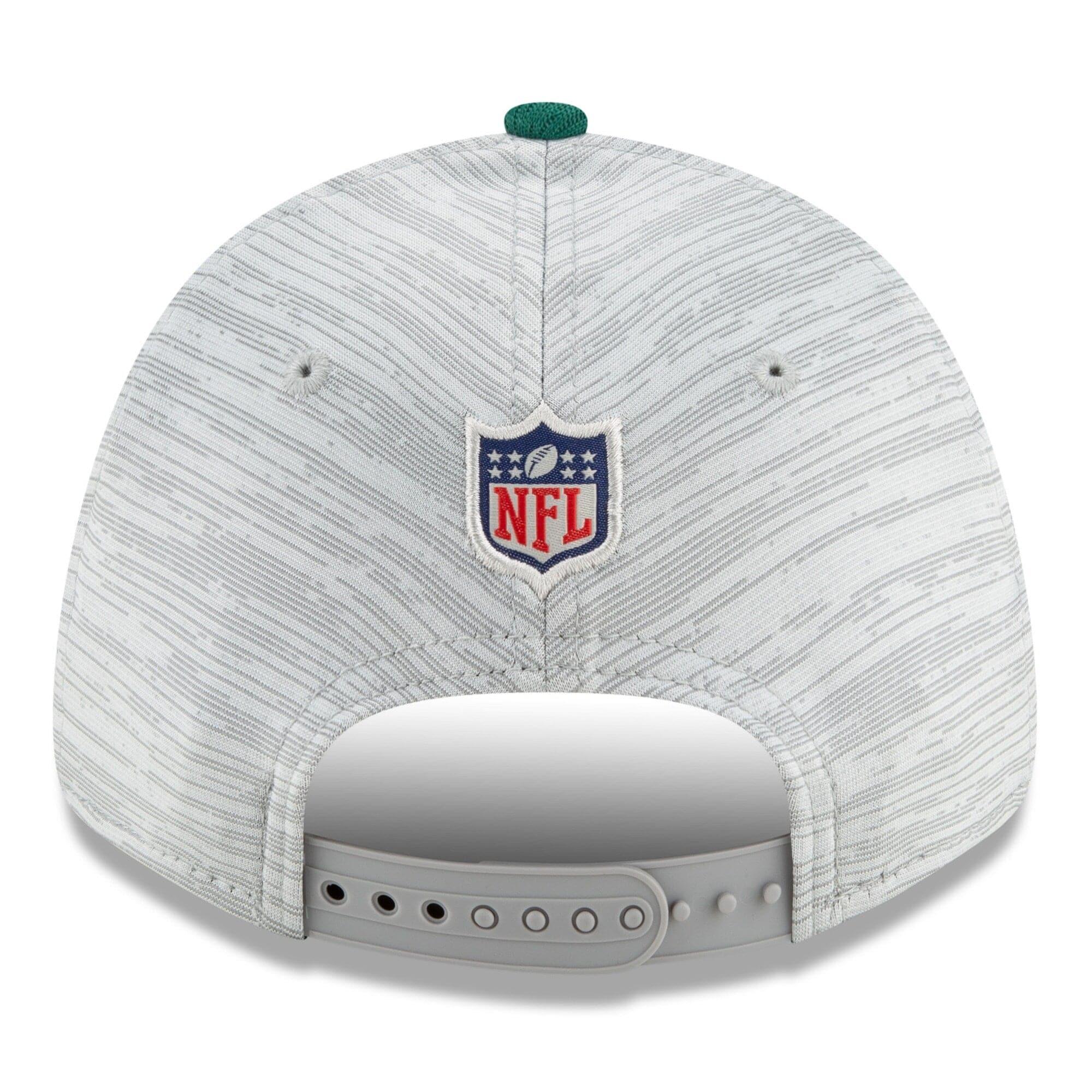 New Era Caps New York Jets New Era NFL 2021 Training Camp 9FORTY Curve Stretch Snapback Hat - Grey