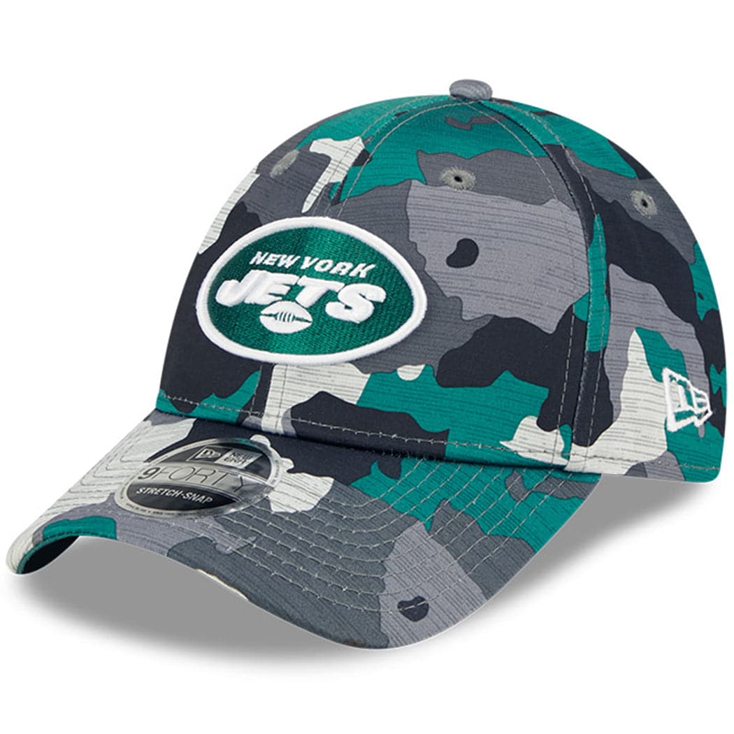 New Era Caps New York Jets New Era NFL 22 Training Camp 9FORTY Stretch Snap Hat - Camo