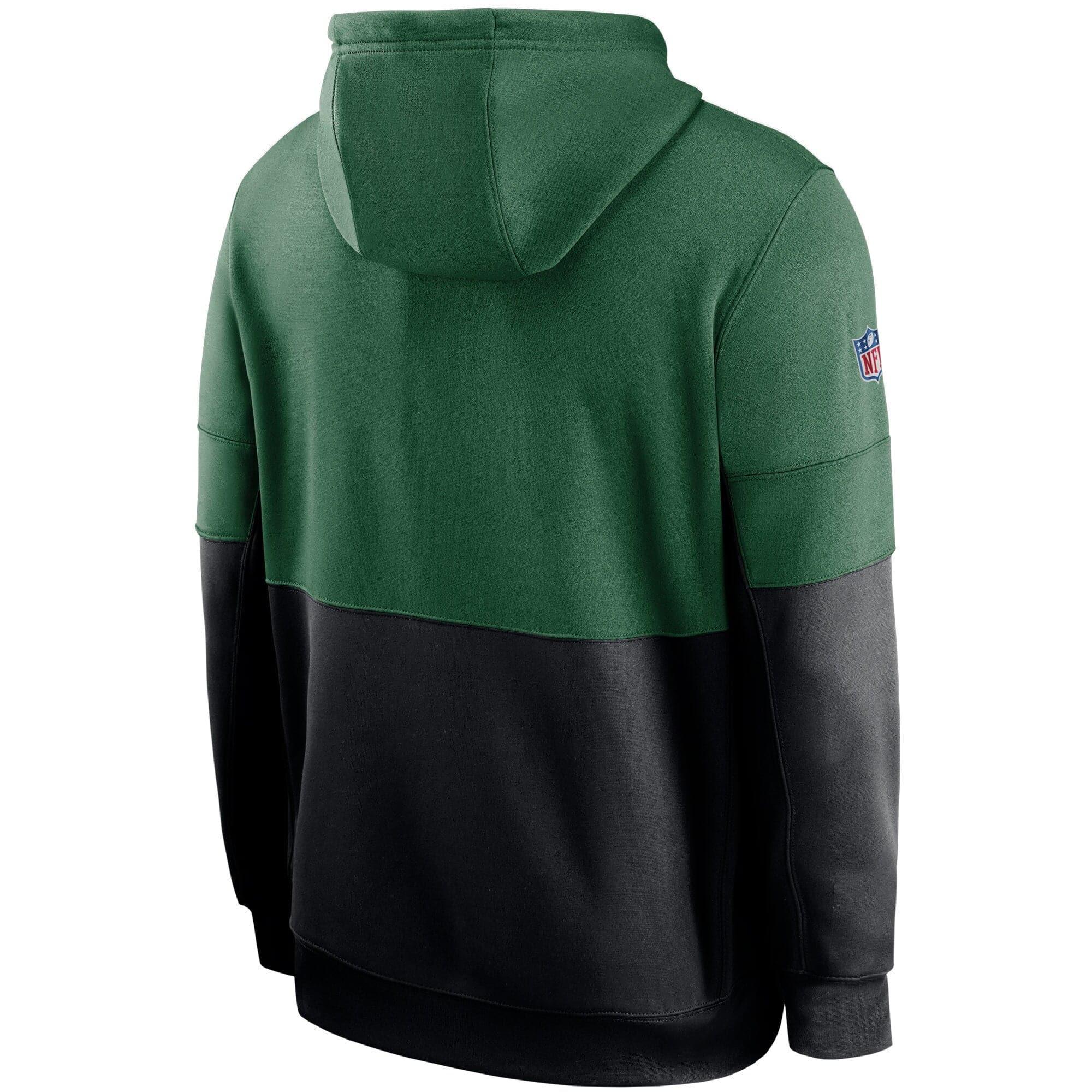 Nike Jumpers New York Jets Nike NFL TN Lockup Therma Hoodie Jumper - Sport Green
